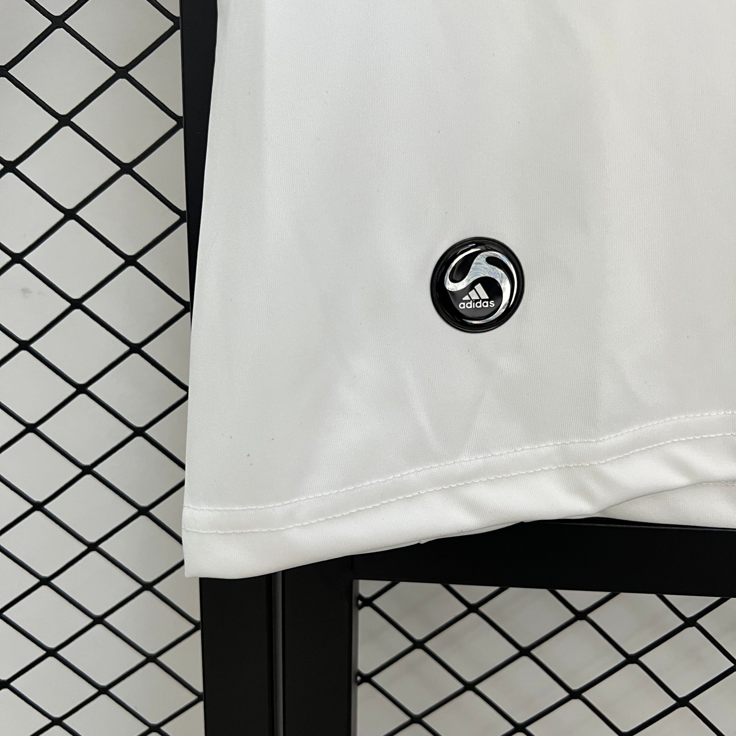 2000s Germany Retro Football Shirt | White Black Home