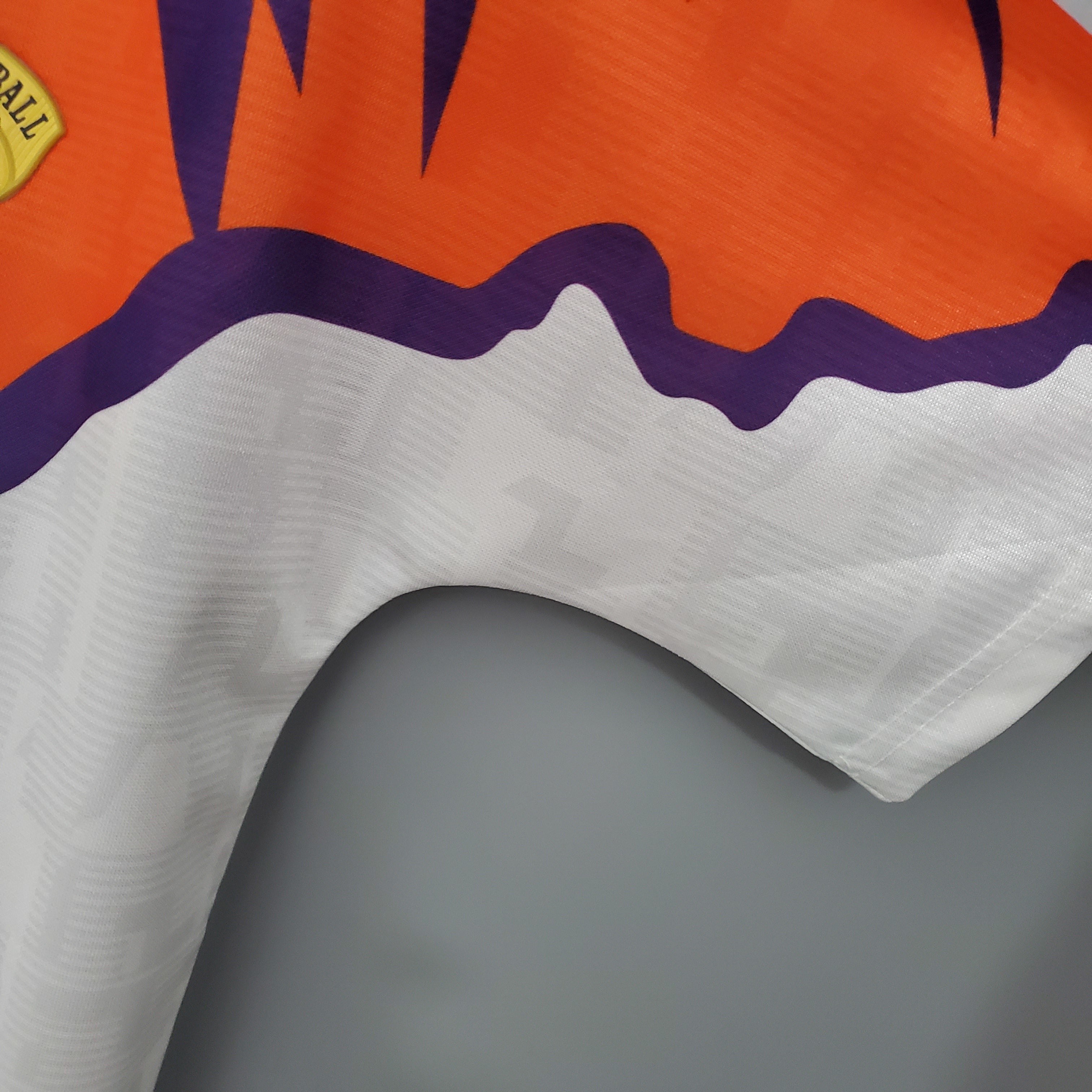 1990s Scotland Retro Football Shirt | Purple Orange Home