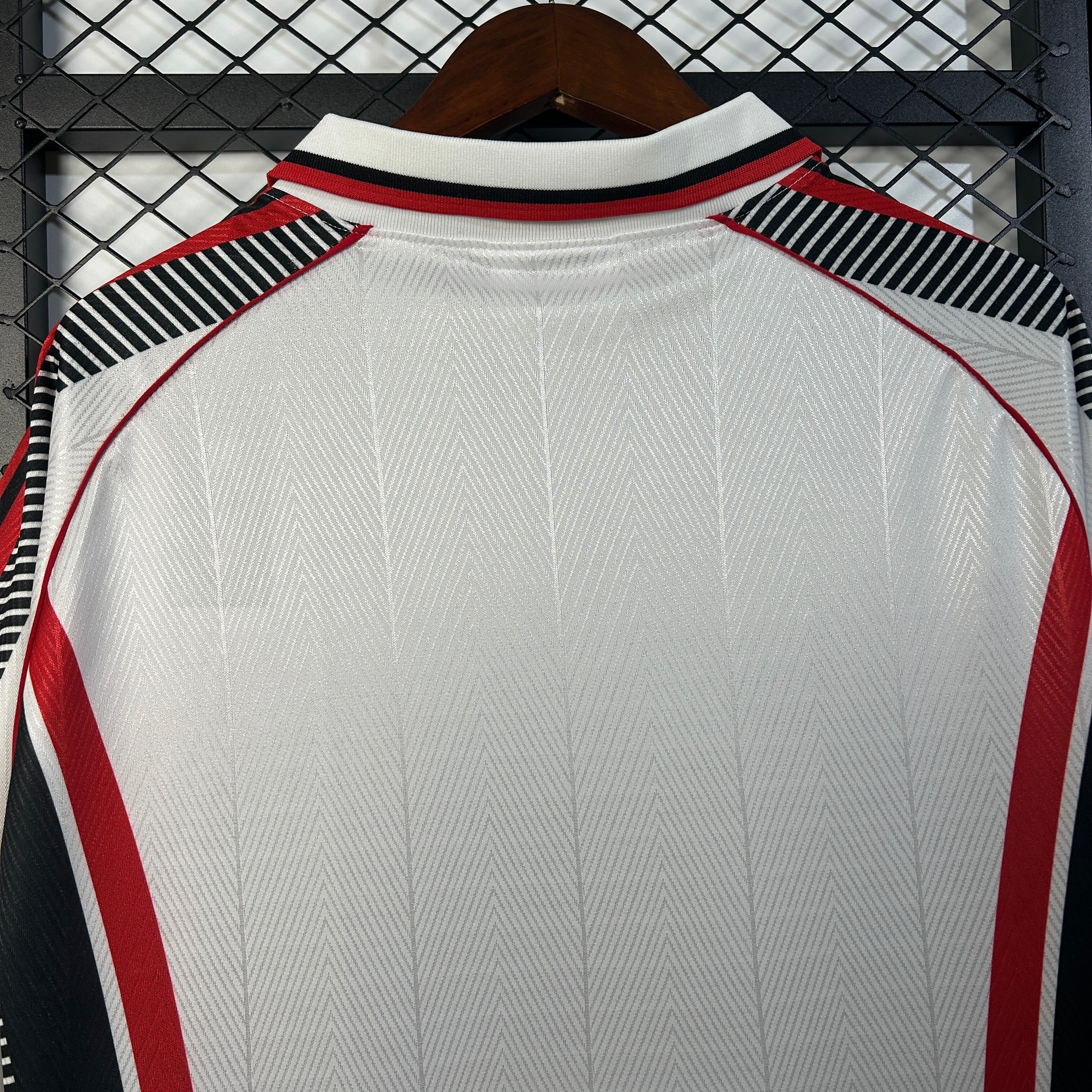1990s AC Milan Retro Football Shirt | White Red Third