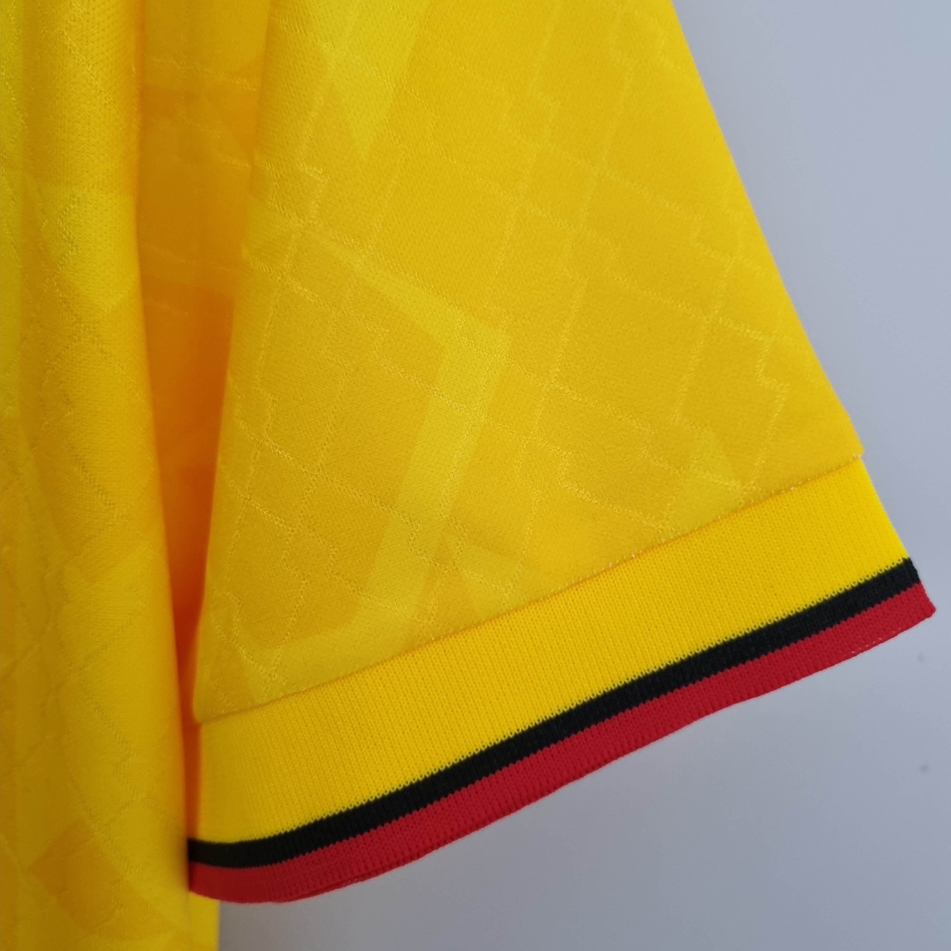 1990s AC Milan Retro Football Shirt | Yellow Red Home