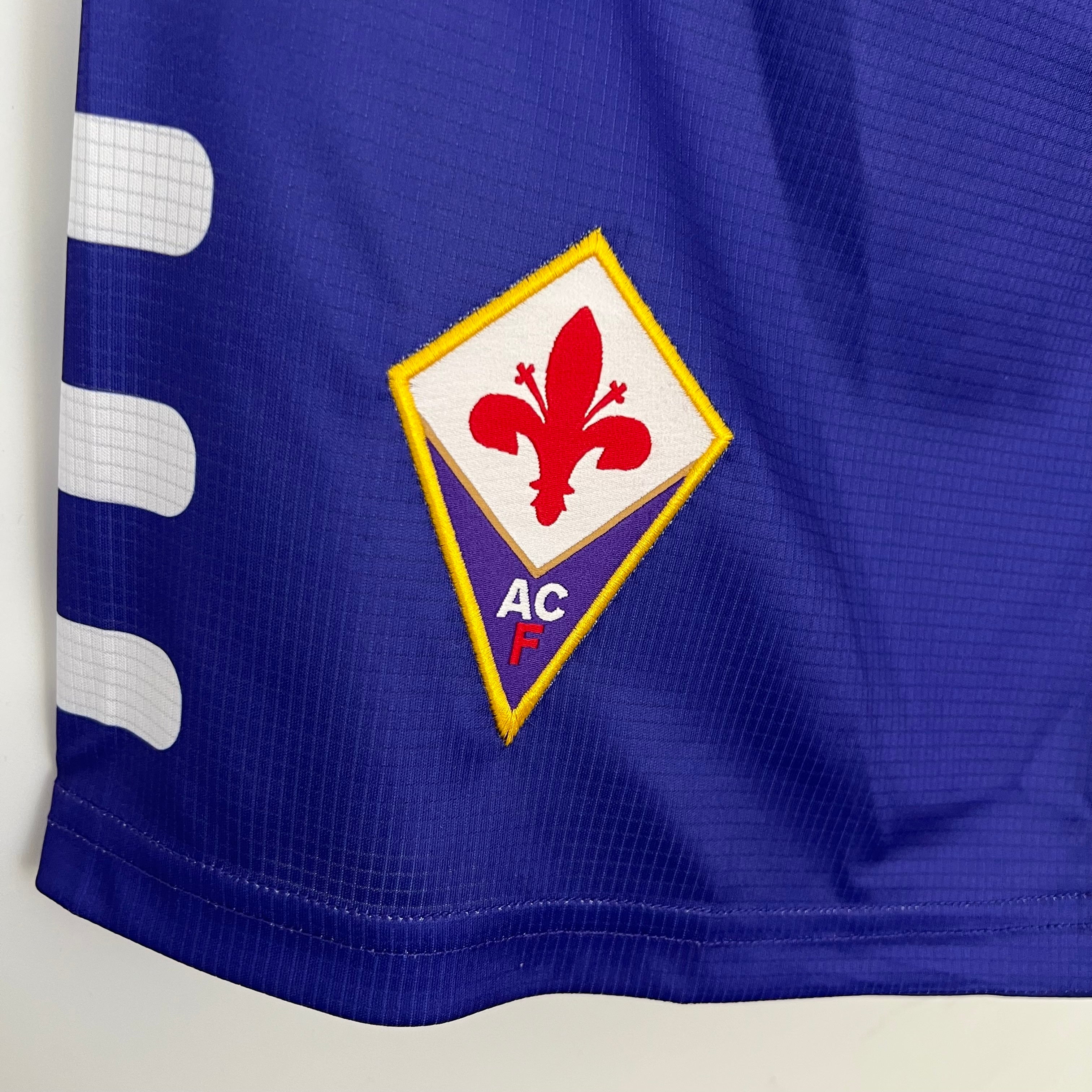 1990s Fiorentina Retro Football Shorts | Blue White Home
