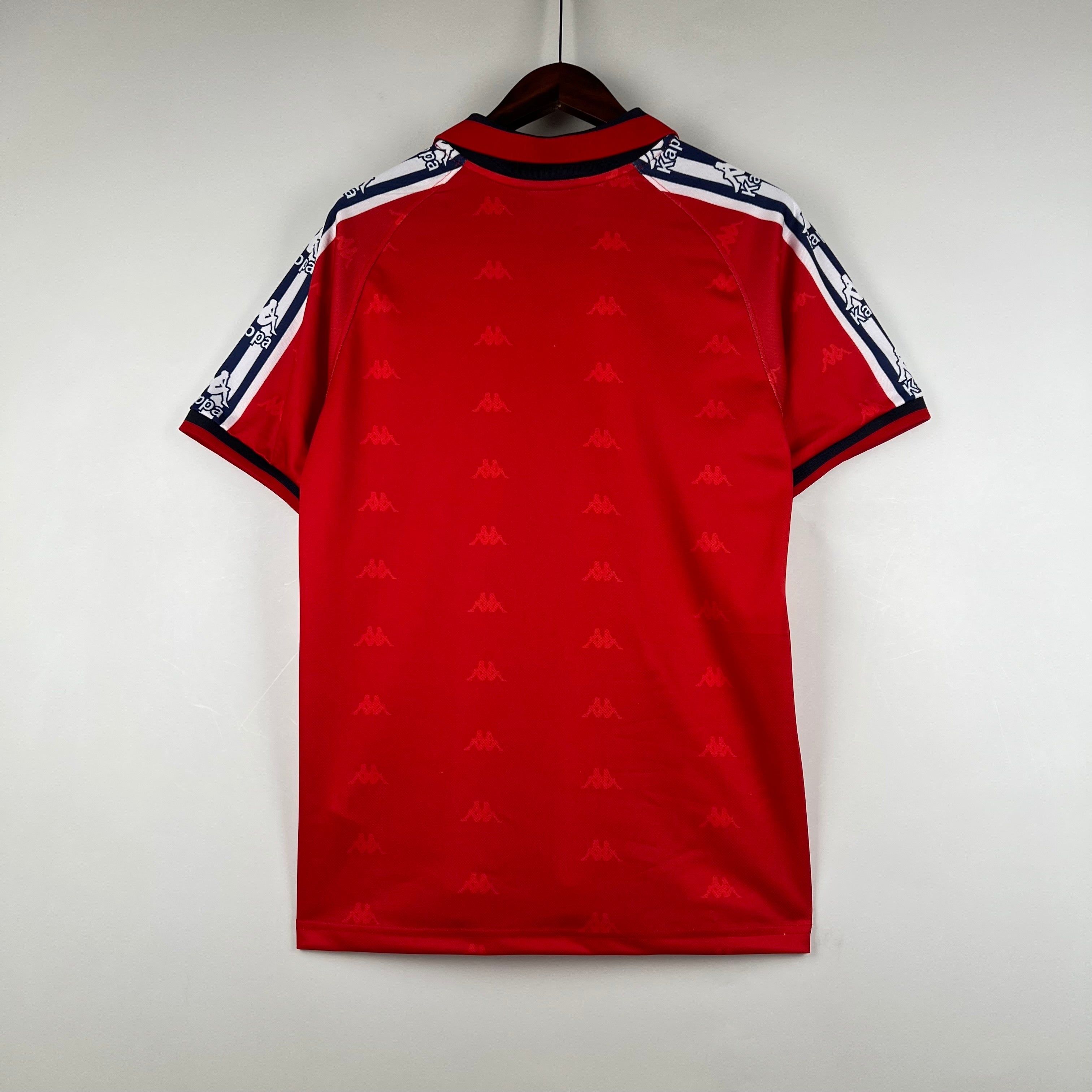 1990s Osasuna Retro Football Shirt | Red Navy Home