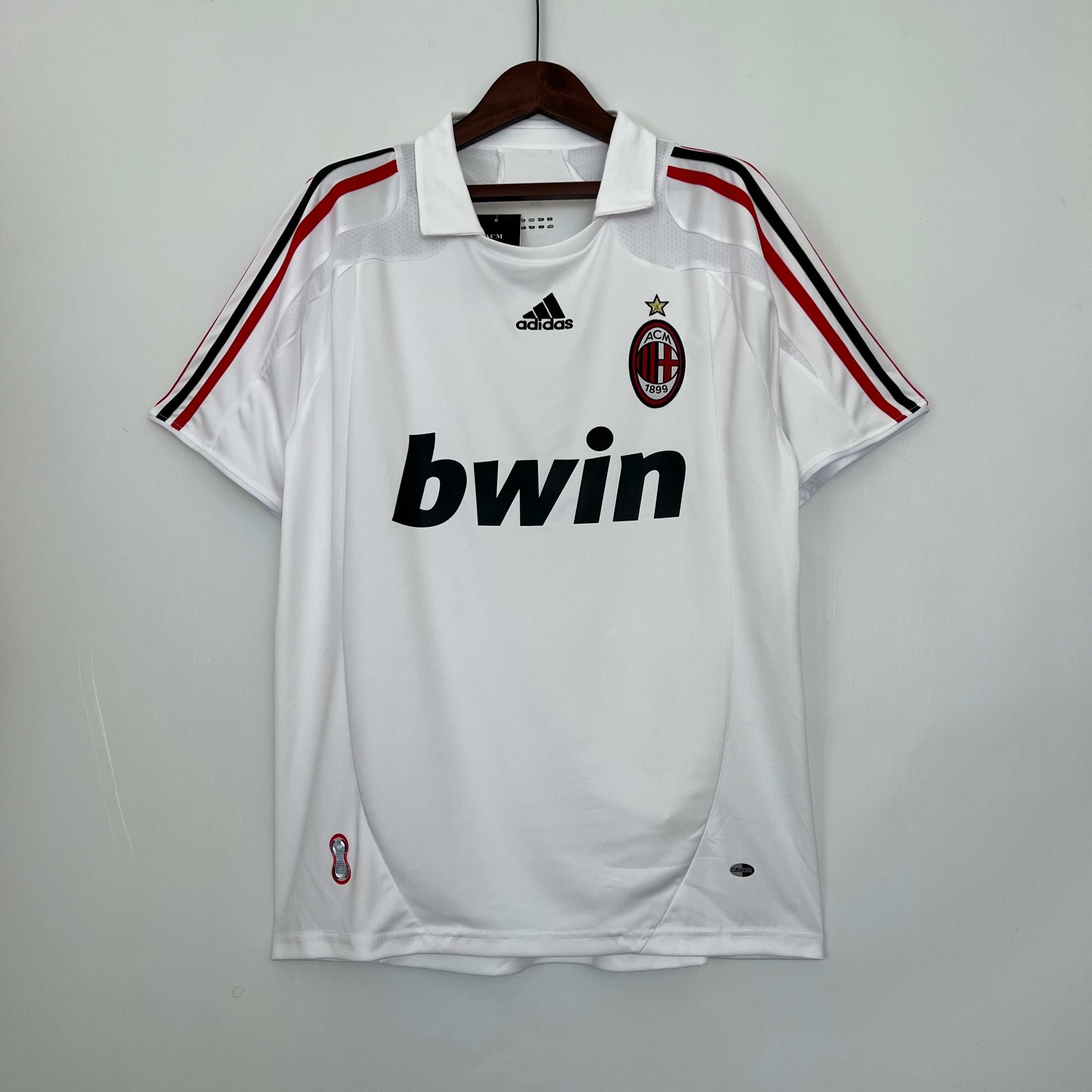 2000s A.C. Milan Retro Football Shirt | White Red Home