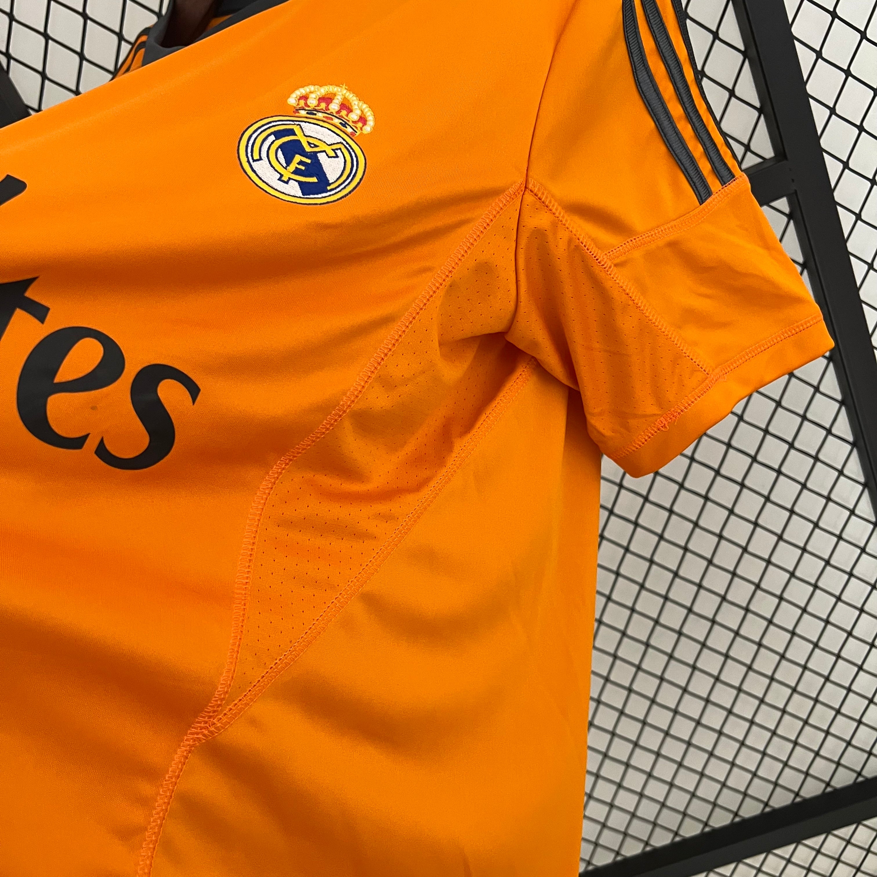 2020s Real Madrid Retro Football Shirt | Orange Black Home