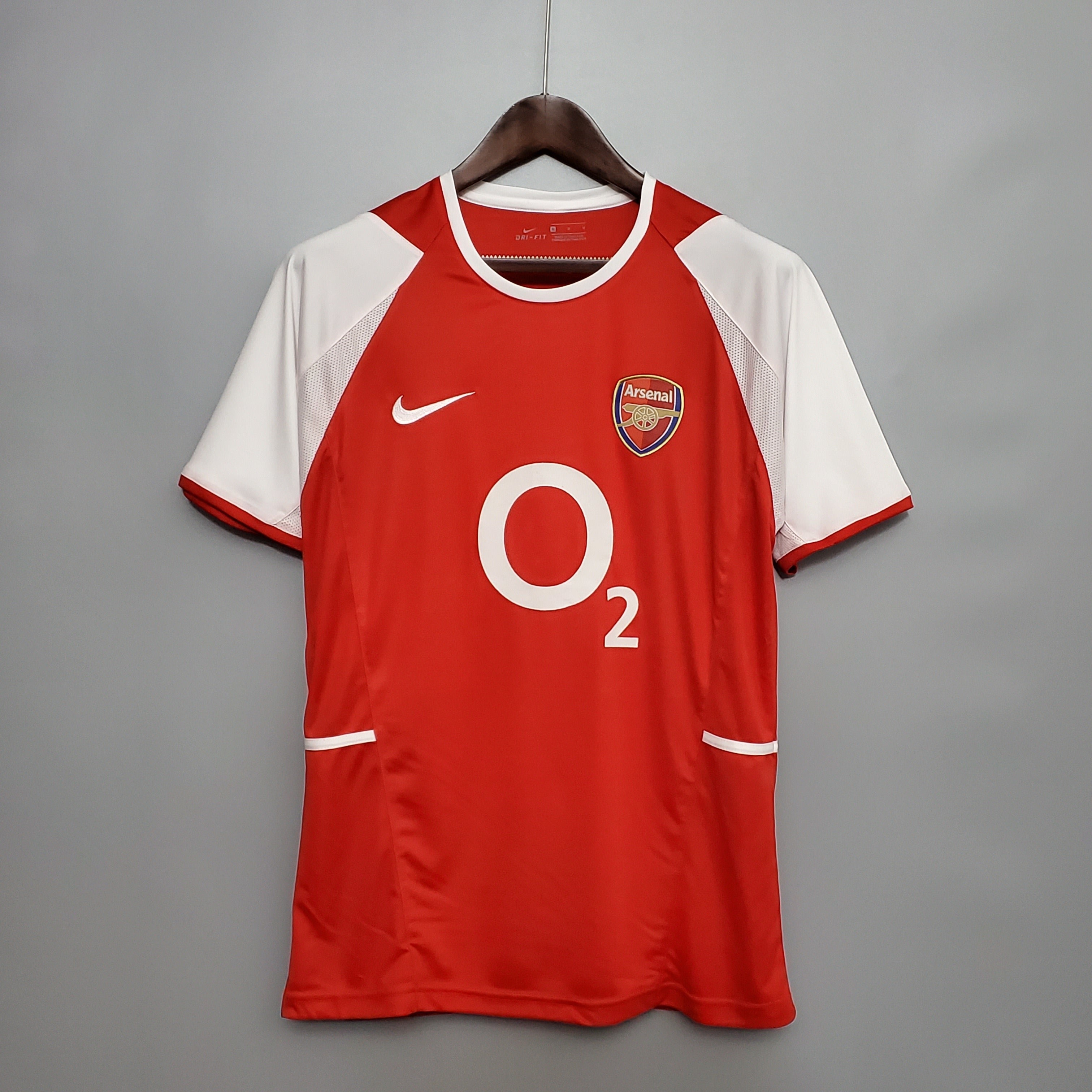 2000s Arsenal Retro Football Shirt | Red White Home