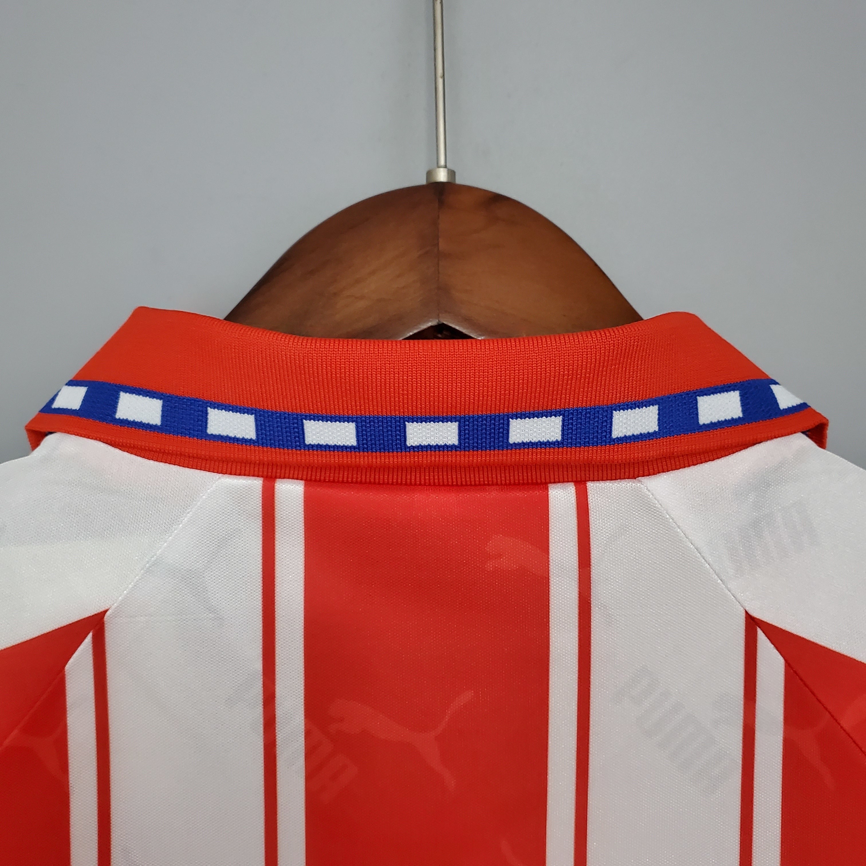 1990s Atletico Madrid Retro Football Shirt | Red White Home