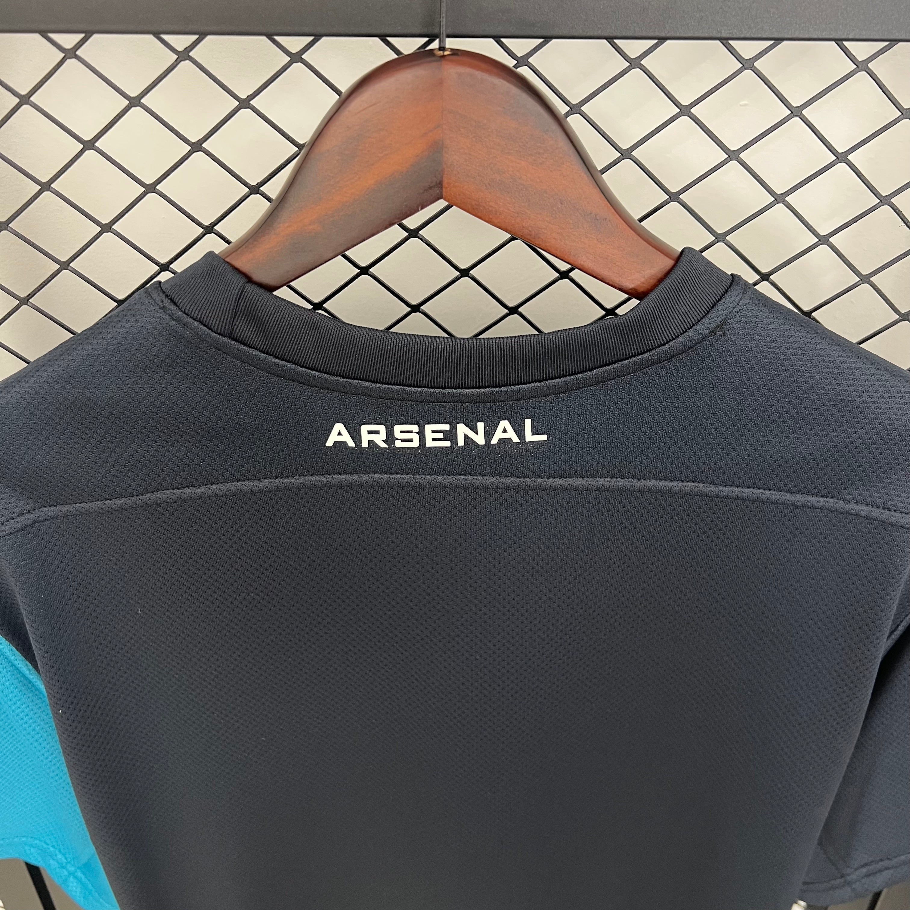 2010s Arsenal Retro Football Shirt | Black Blue Home