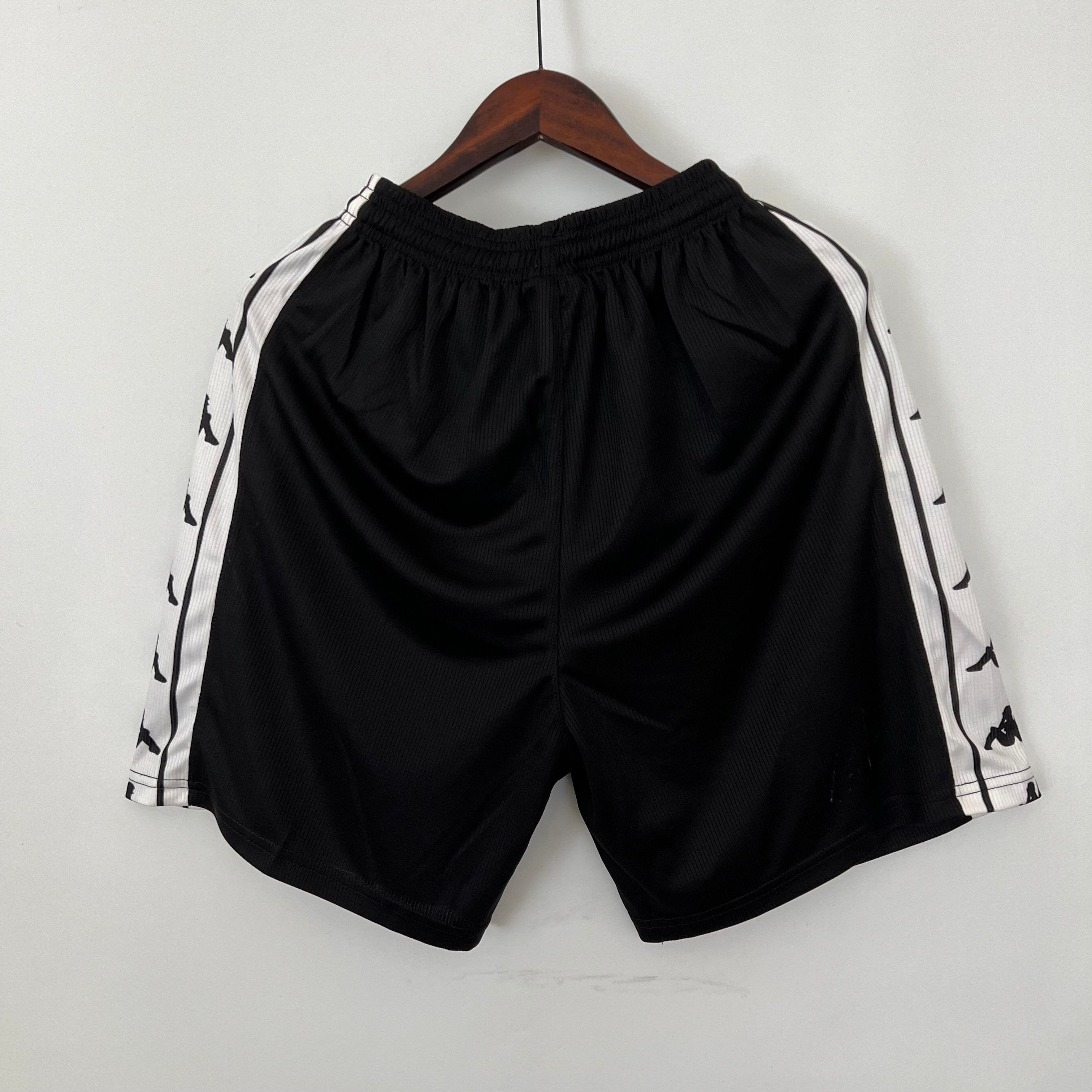 1990s Vasco Da Gama Retro Football Shorts | Black White Home