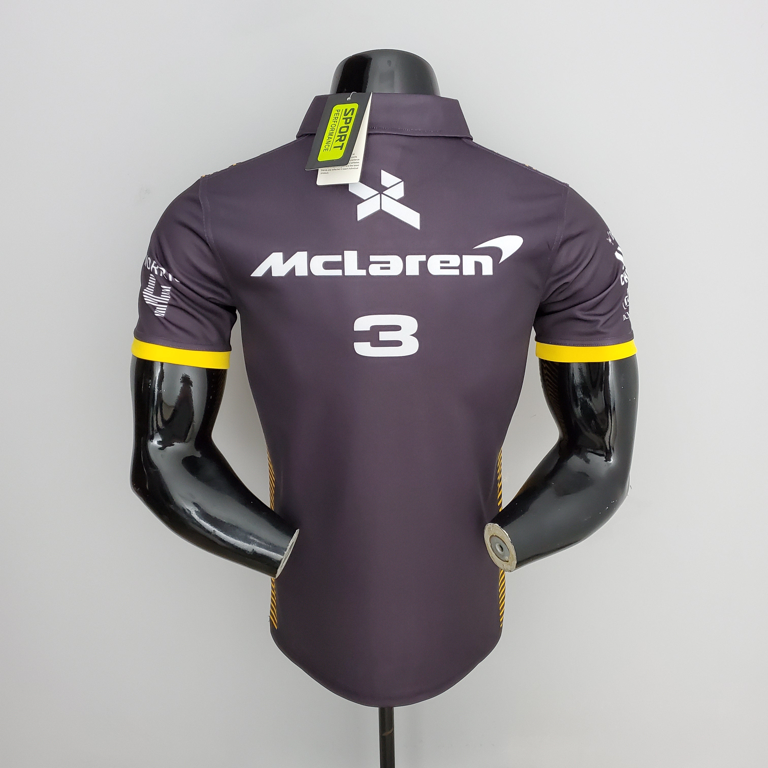 McLaren F1 2023 Polo – Player Fit – Ricciardo #3 | Gray