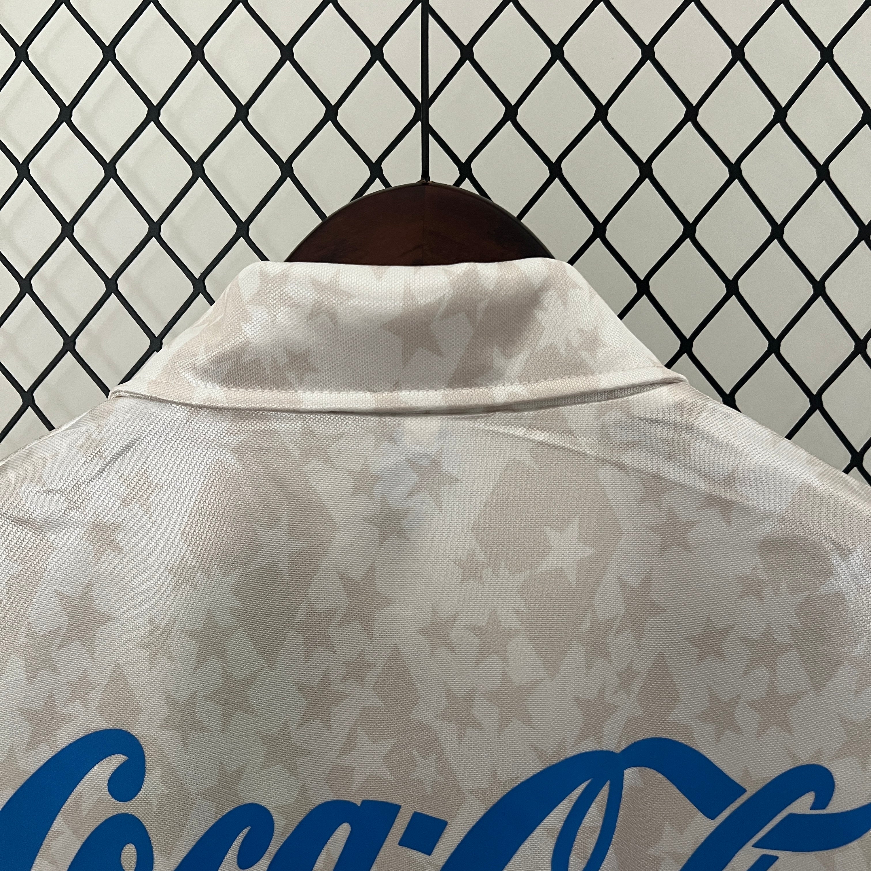 1990s Cruzeiro Retro Football Shirt | White Blue Home