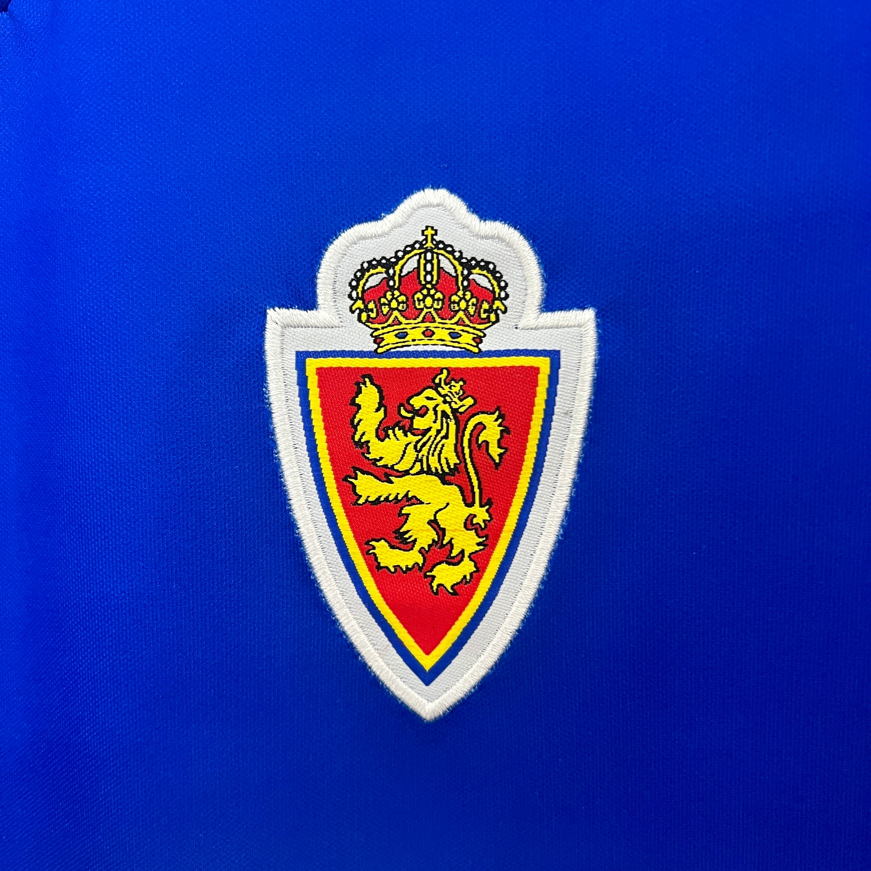 1990s Real Zaragoza Retro Football Shirt | Blue White Home