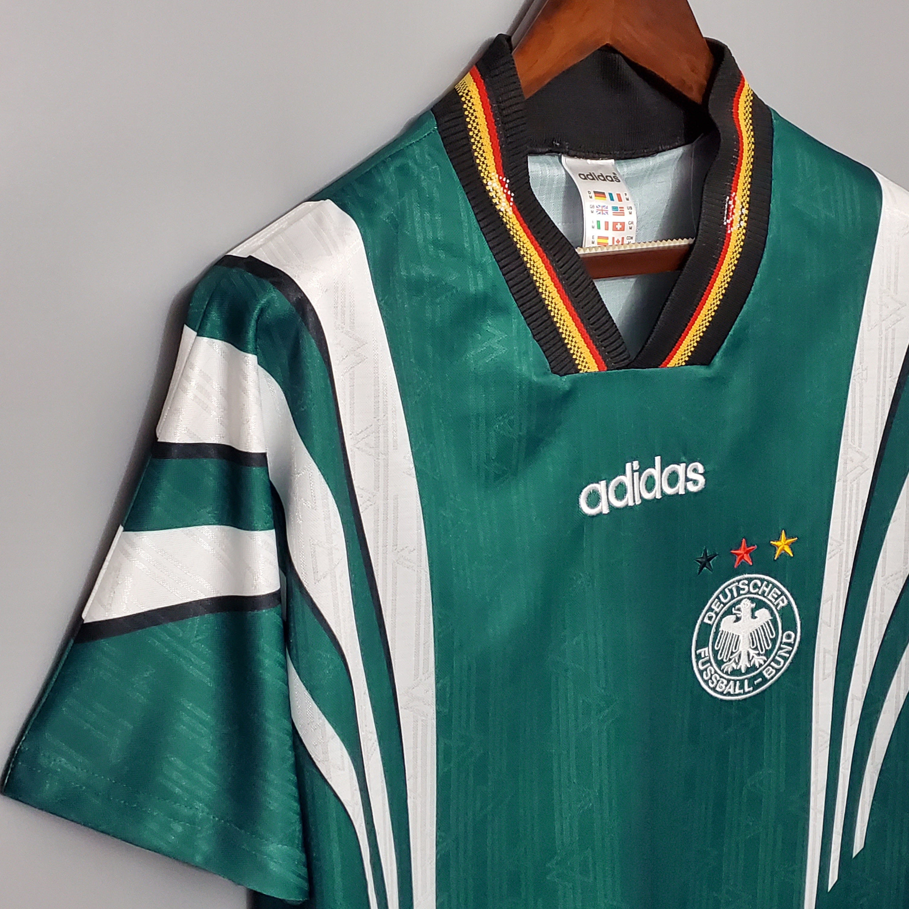 1990s Germany Retro Football Shirt | Green White Home