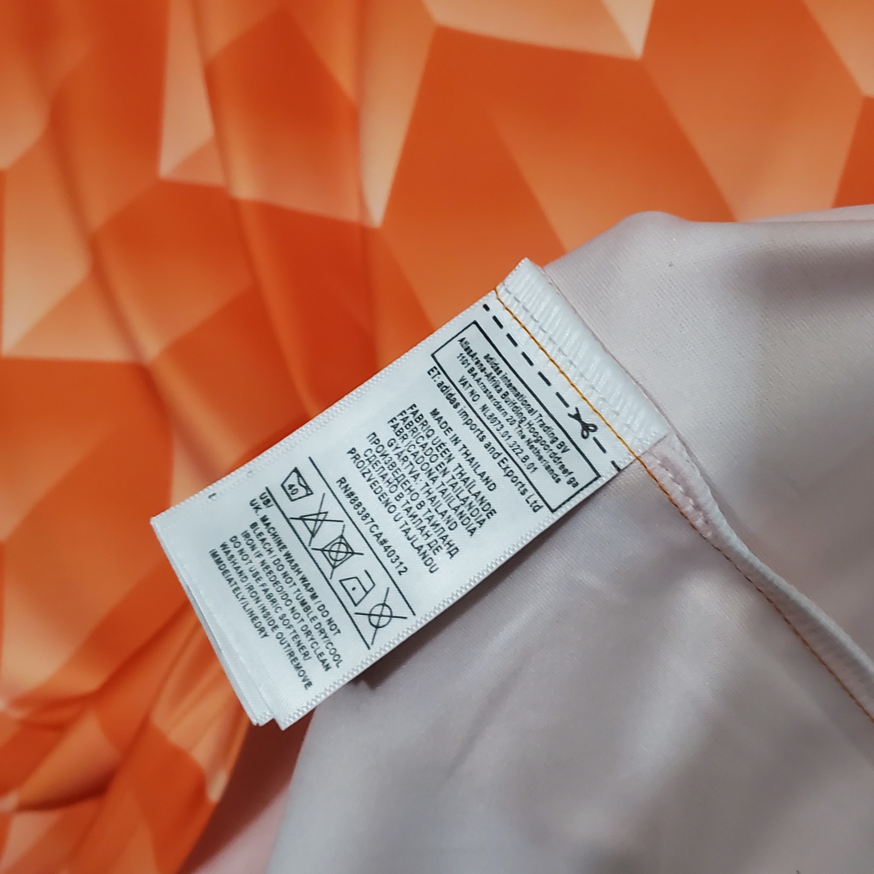 1980s Netherlands Retro Football Shirt | Orange White Home