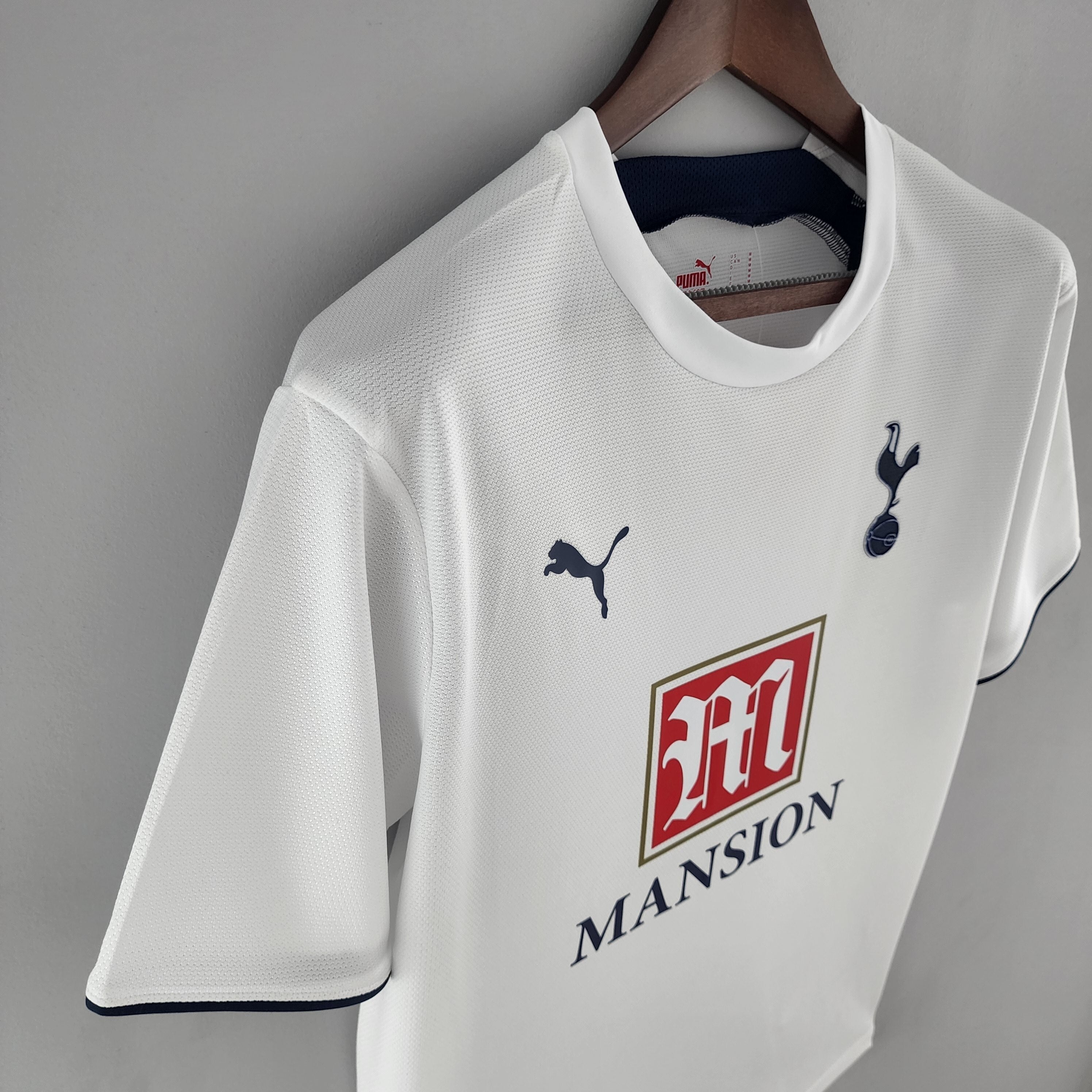 2000s Tottenham Hotspur Retro Football Shirt | White Navy Home