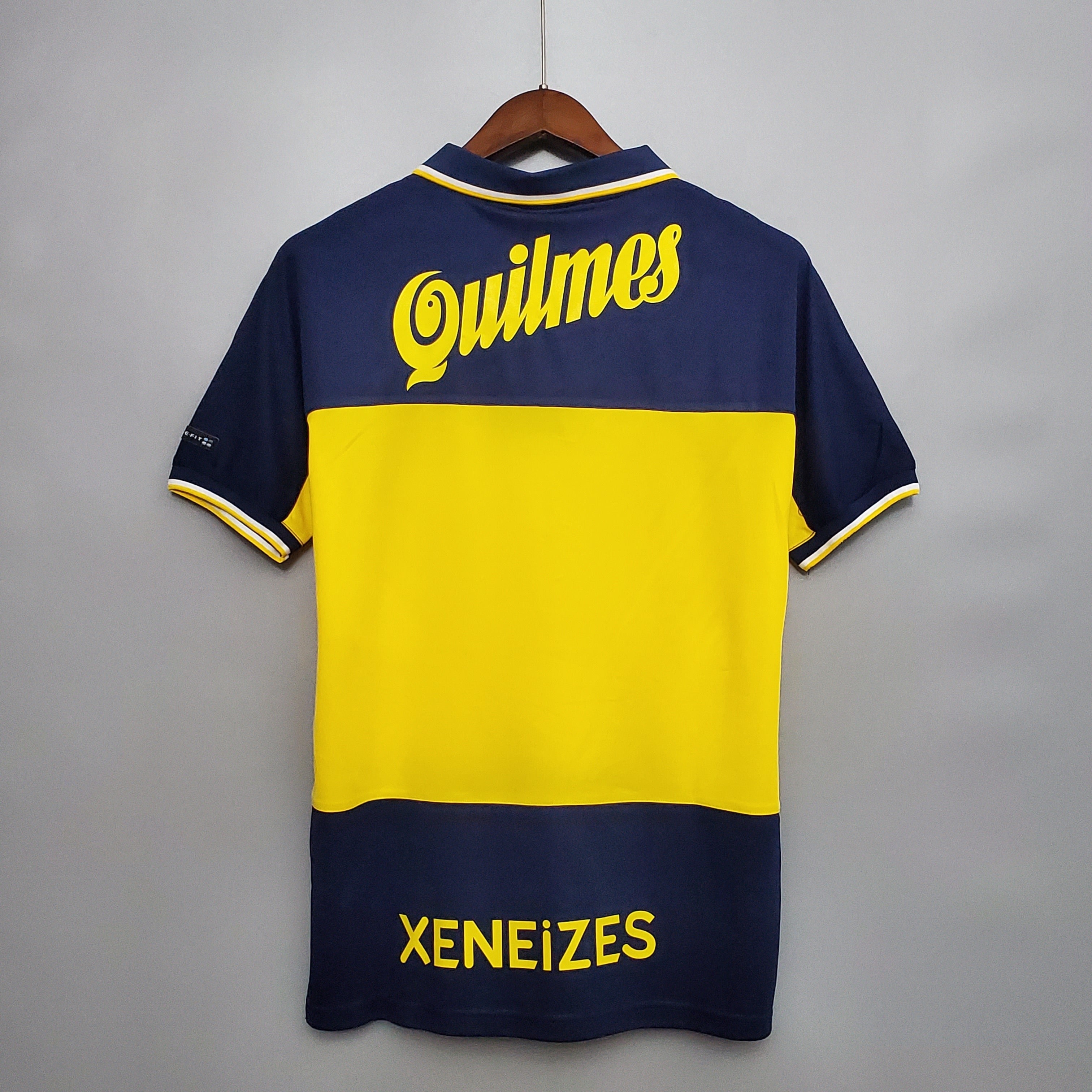 1990s Boca Juniors Retro Football Shirt | Navy Yellow Home