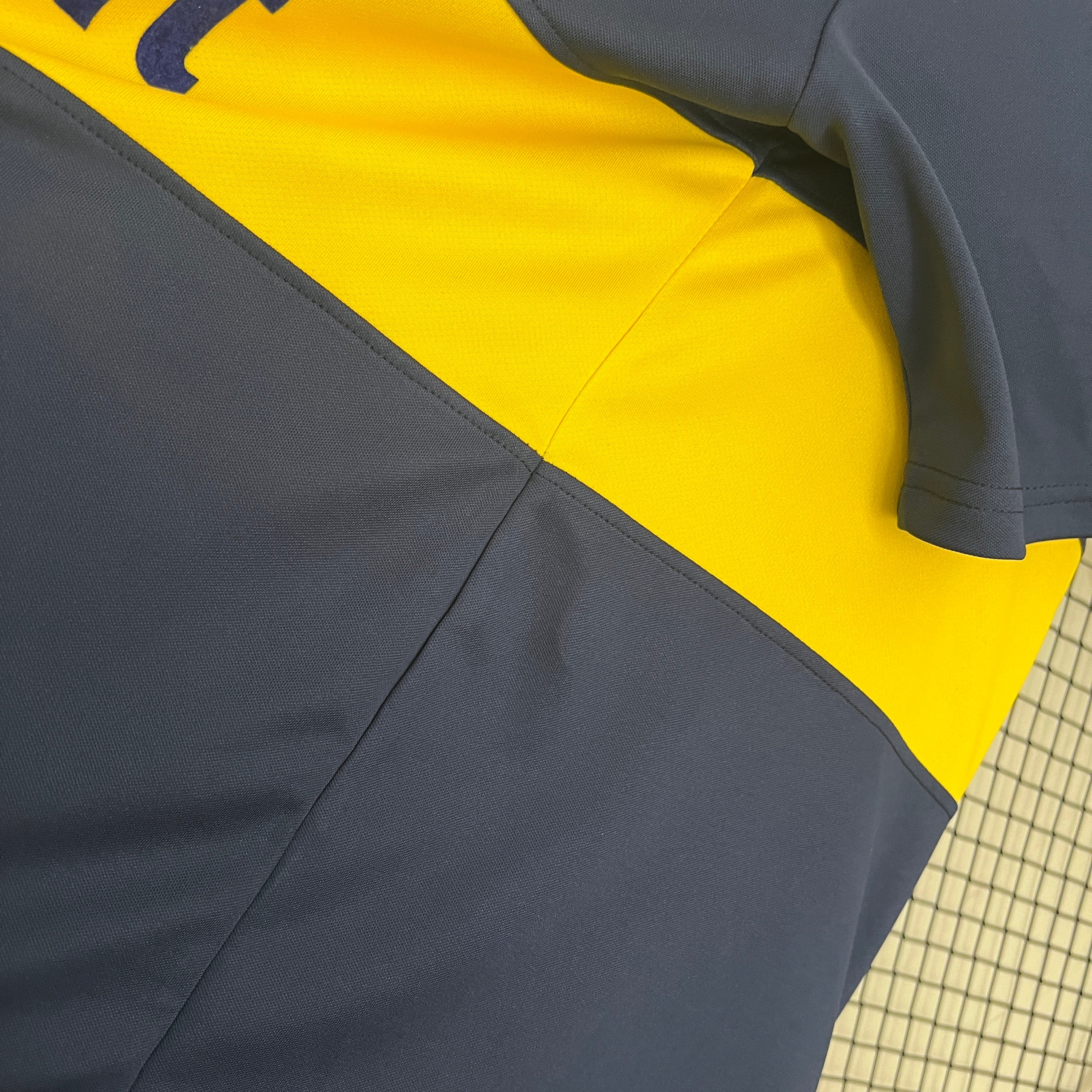 1990s Parma Retro Football Shirt | Navy Yellow Home