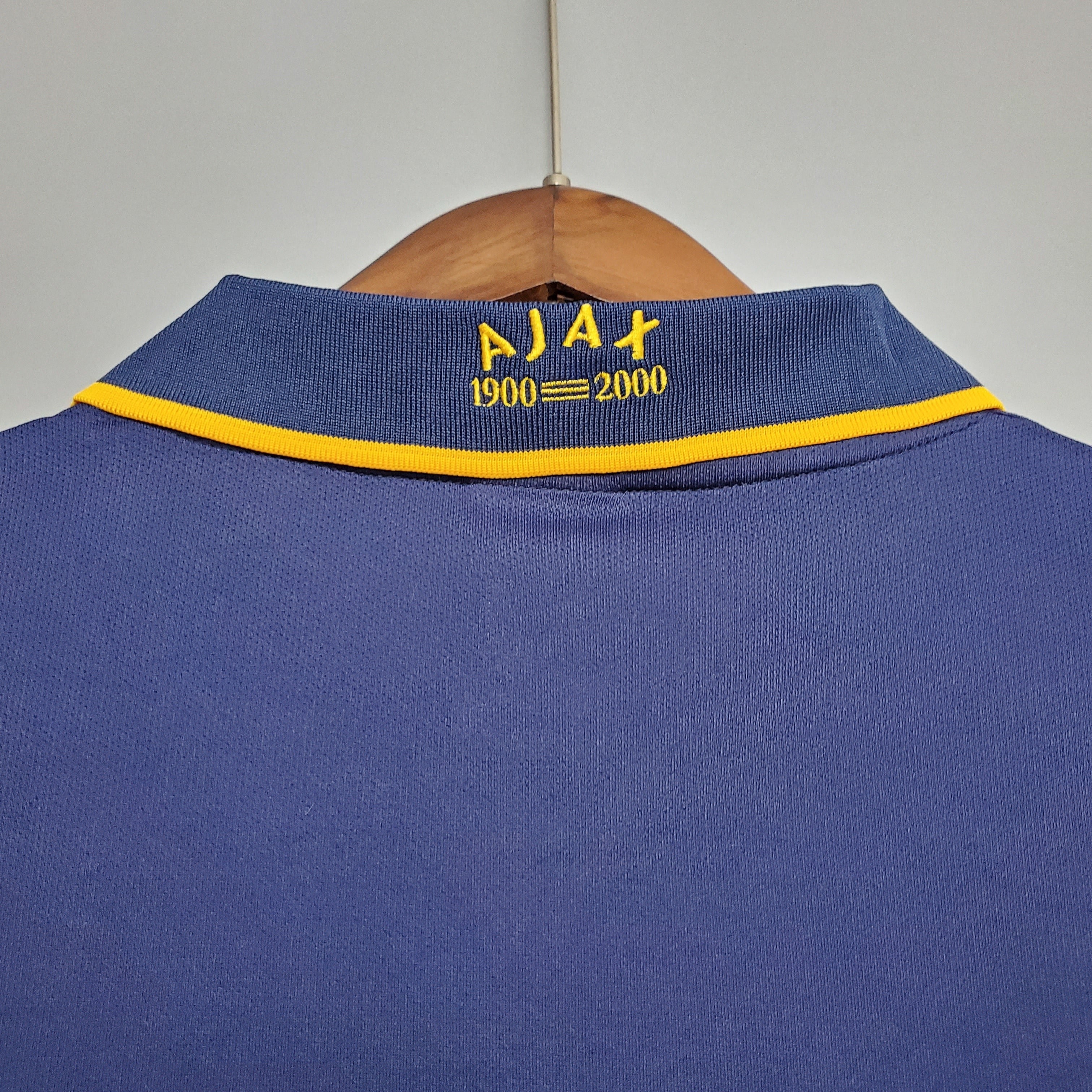 1990s Ajax Retro Football Shirt | Yellow Navy Home