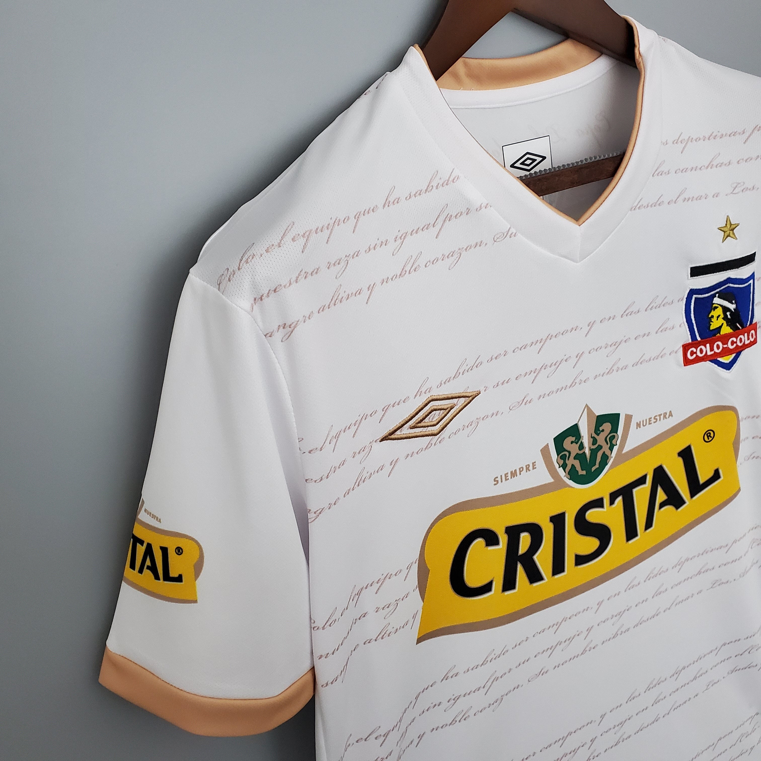 2010s Colo-Colo Retro Football Shirt | White Yellow Home