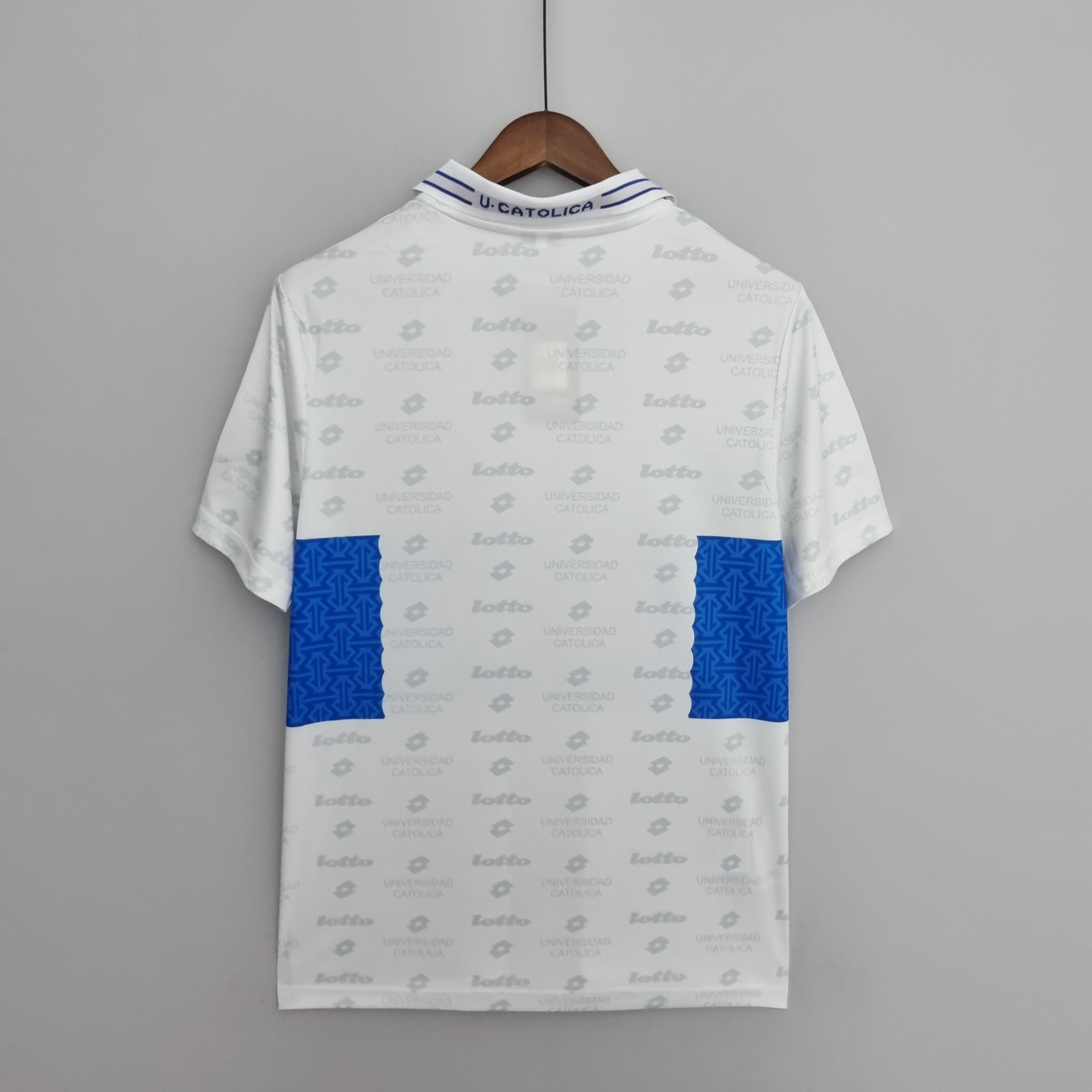 1990s Universidad Catolica Retro Football Shirt | White Blue Home