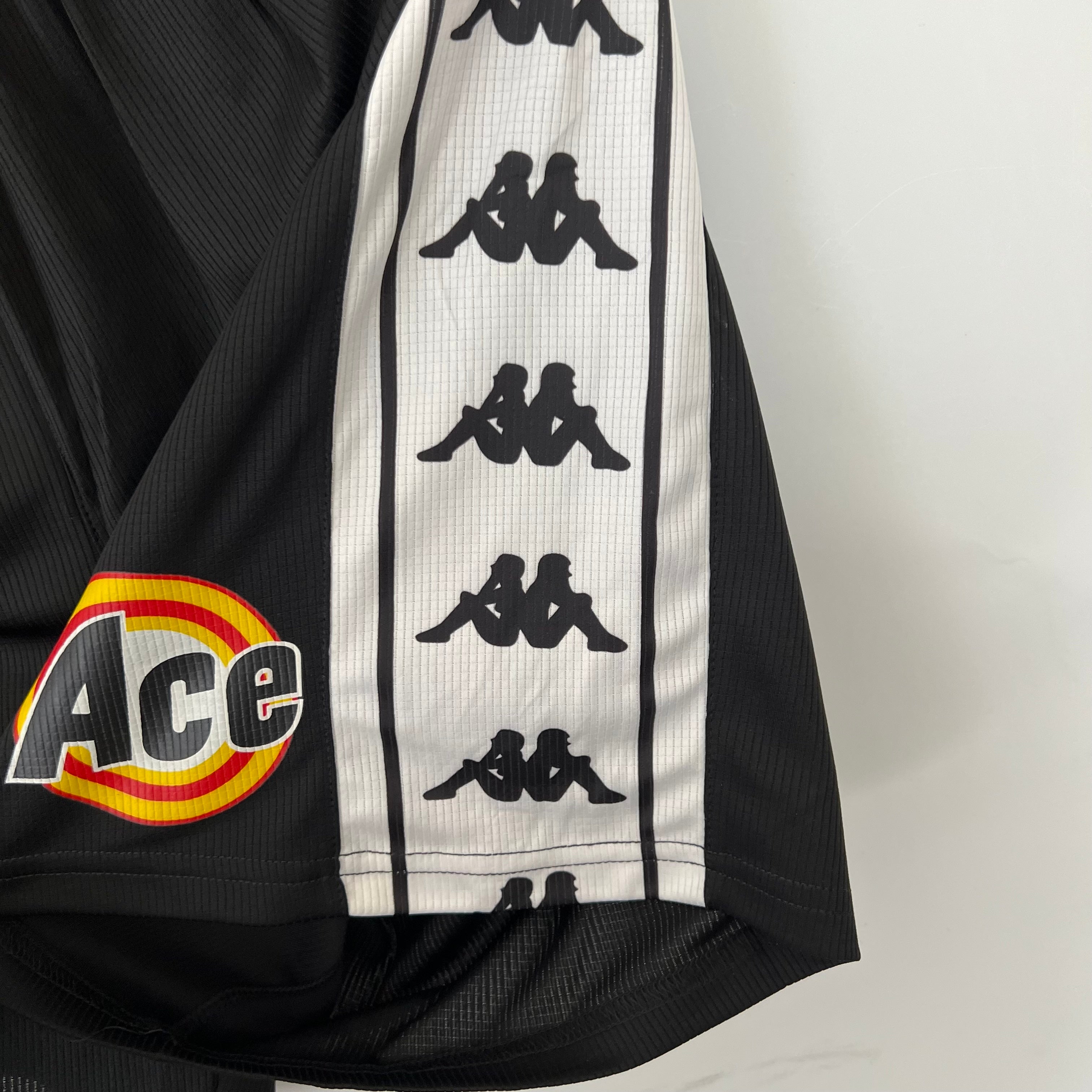 1990s Vasco Da Gama Retro Football Shorts | Black White Home