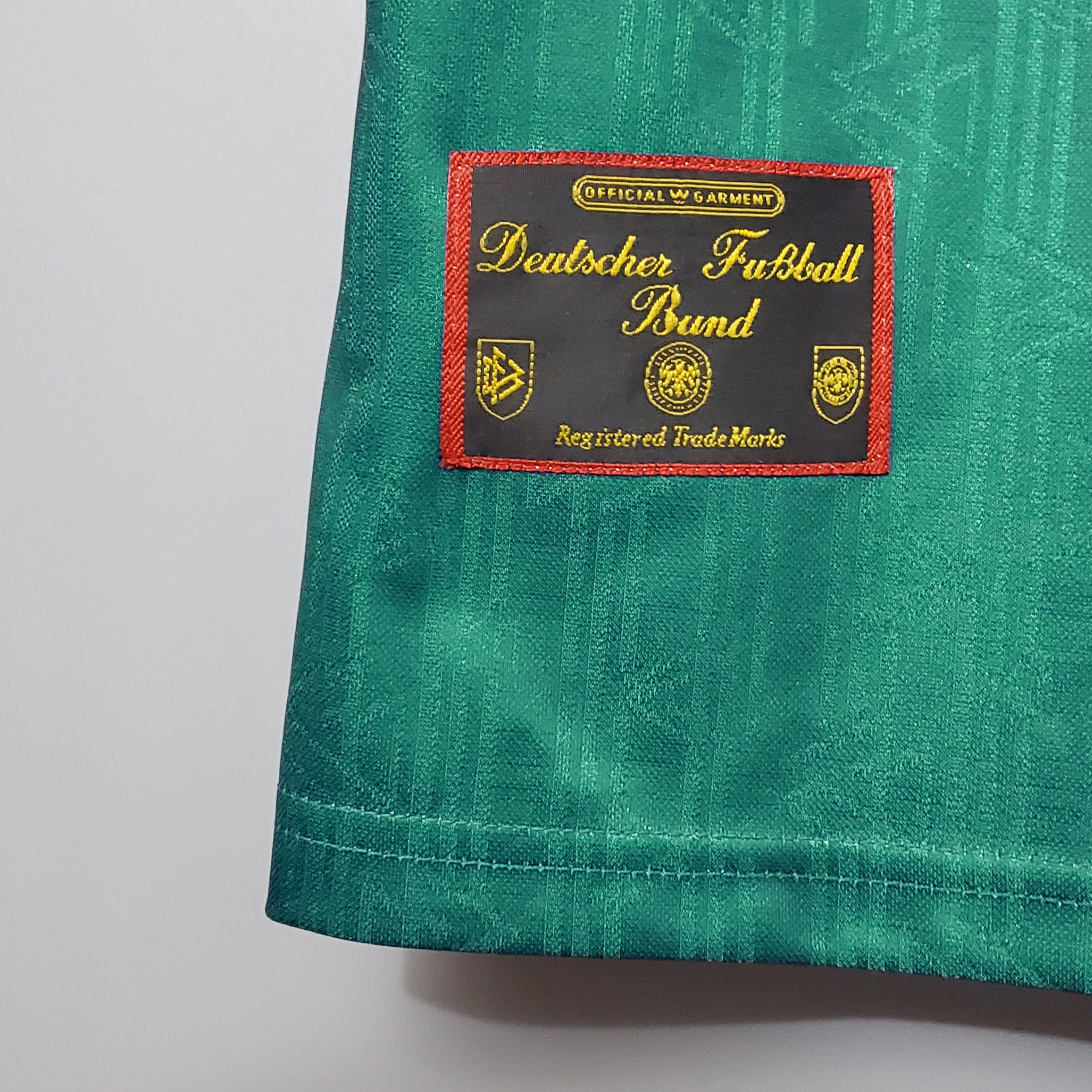 1990s Germany Retro Football Shirt | Green White Home