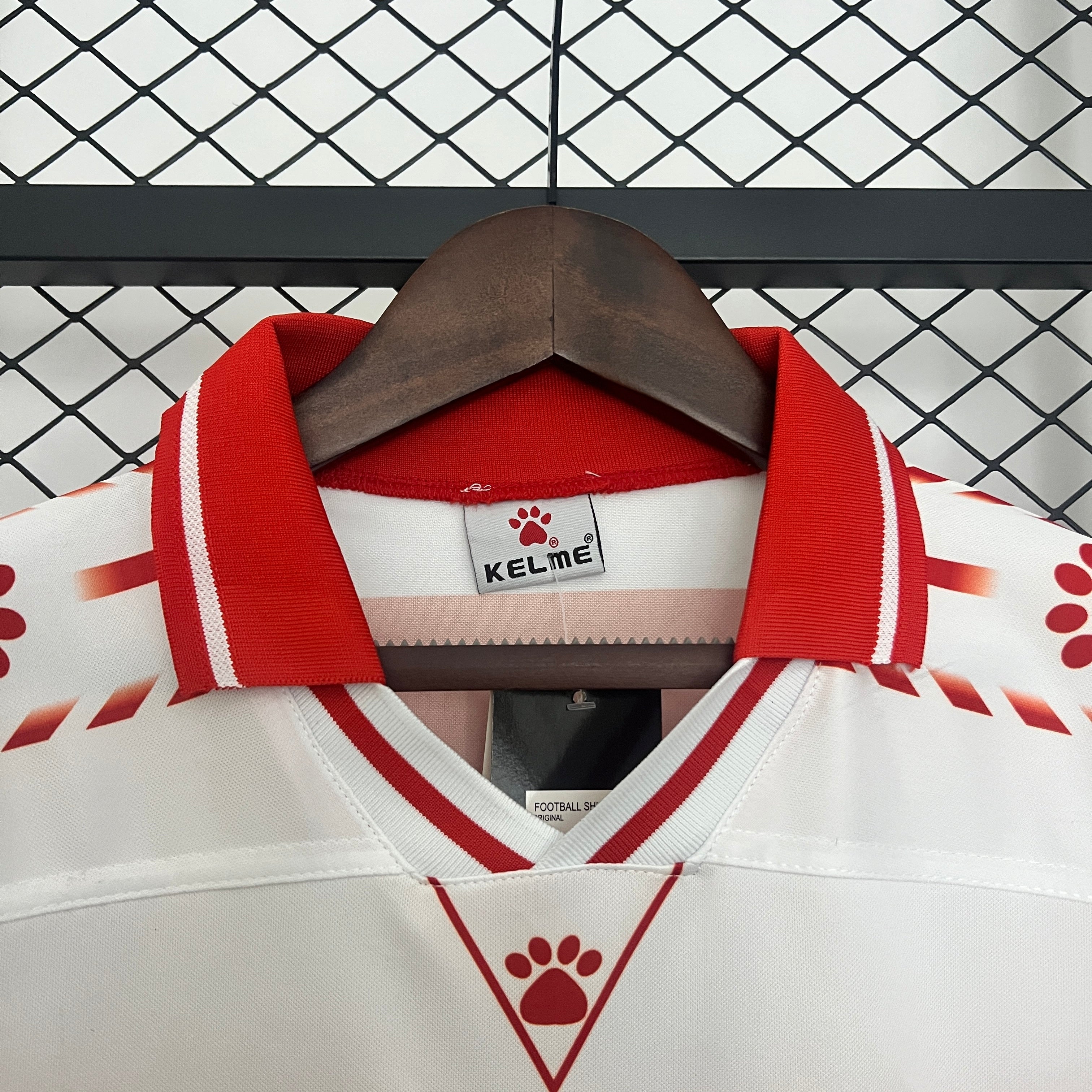 1990s Granada Retro Football Shirt | Red White Home
