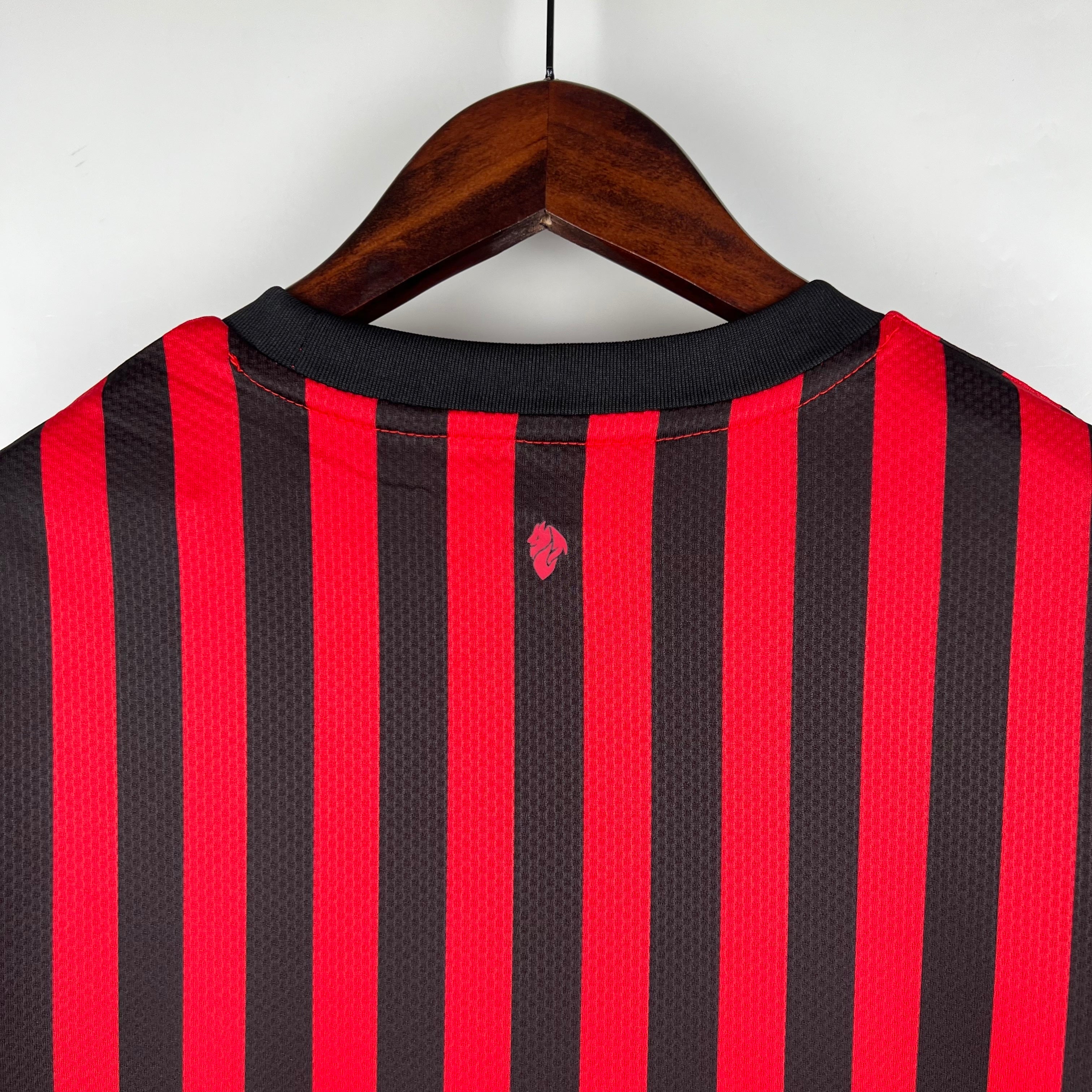 2010s AC Milan Retro Football Shirt | Red Black Home