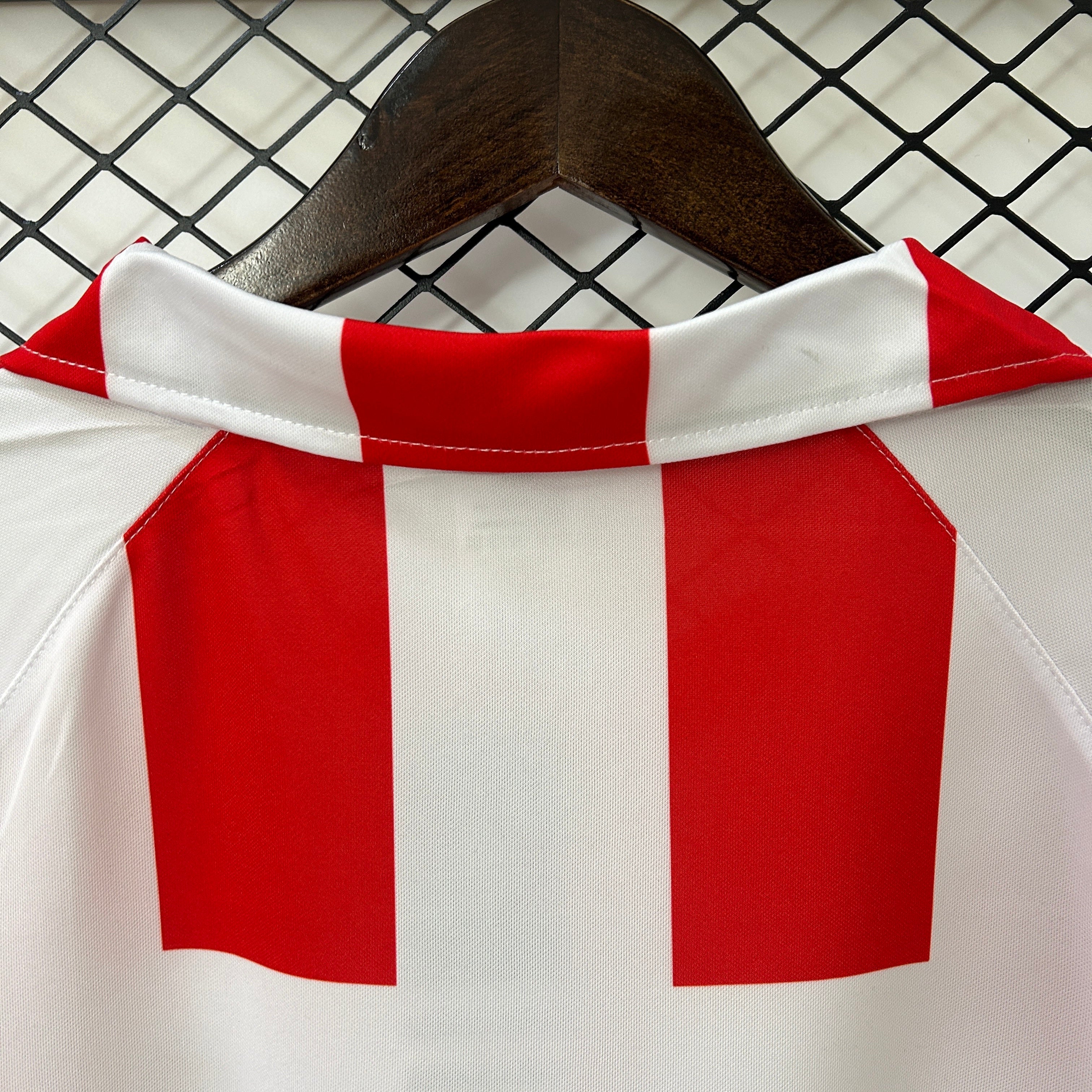 1990s Sporting Gijon Retro Football Shirt | Red White Home