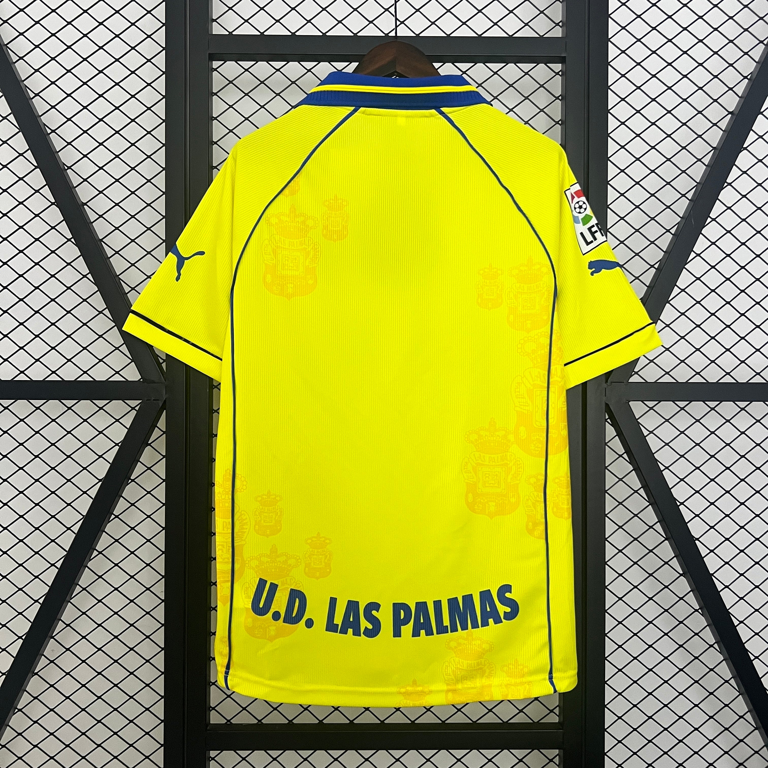 1990s Las Palmas Retro Football Shirt | Yellow Blue Home