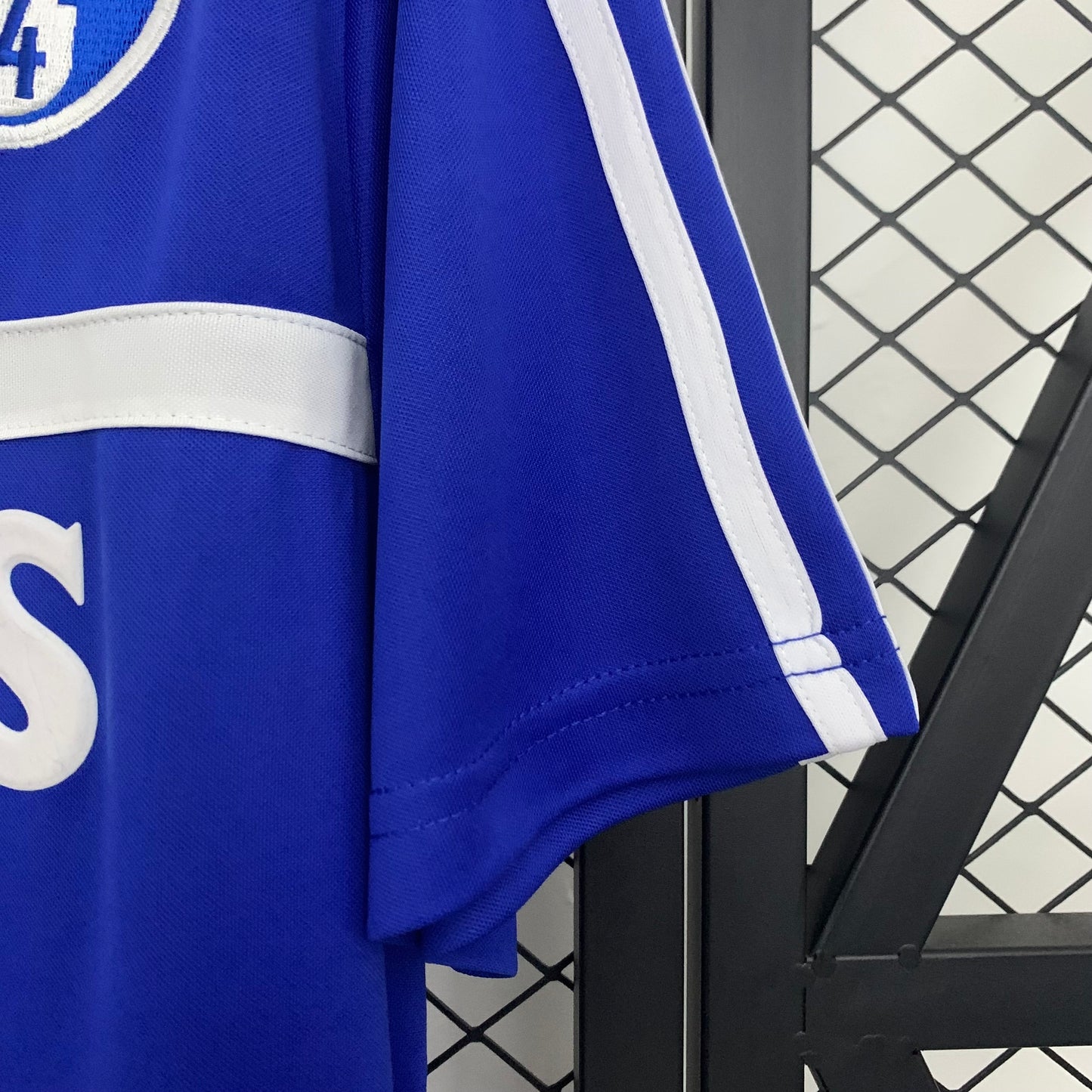 1990s Schalke 04 Retro Football Shirt | Royal Blue White Home