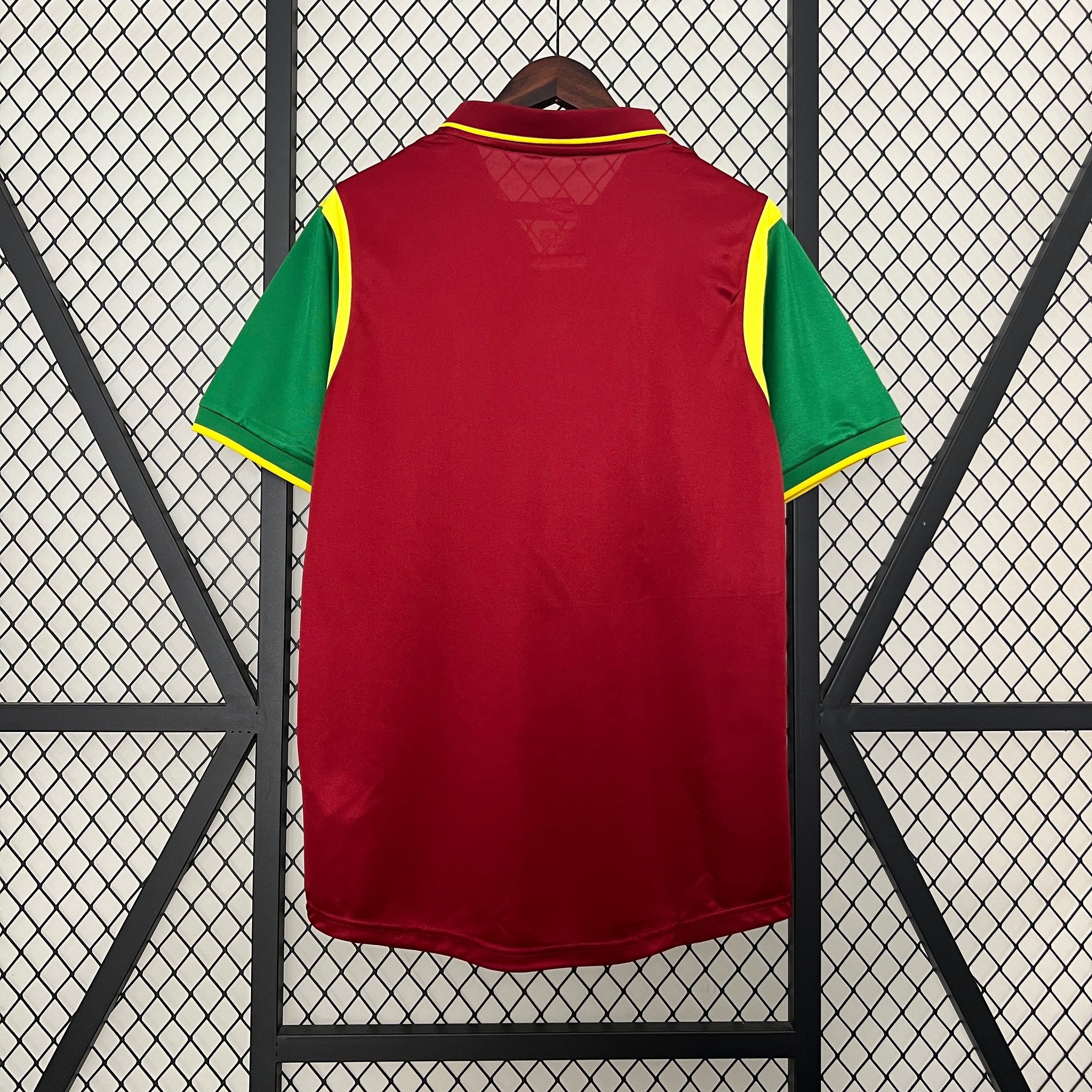 1990s Portugal Retro Football Shirt | Red Green Home