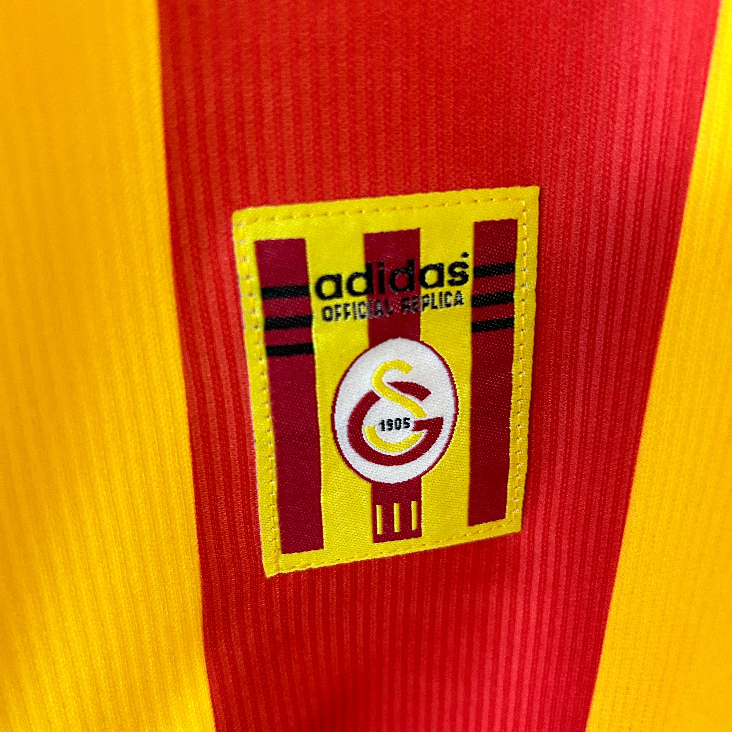 1990s Galatasaray Retro Football Shirt | Yellow Red Home
