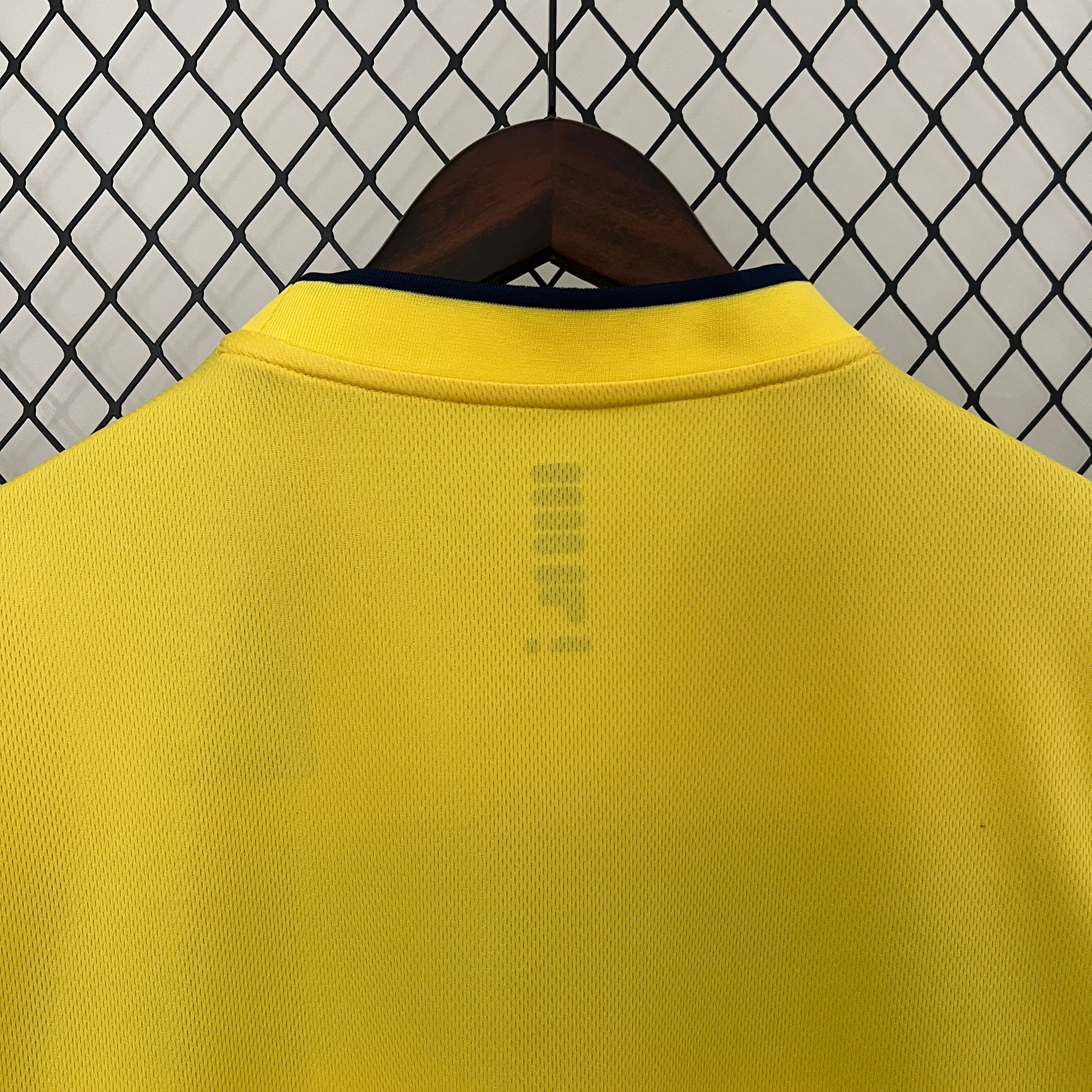 1990s Scotland Retro Football Shirt | Yellow Navy Home