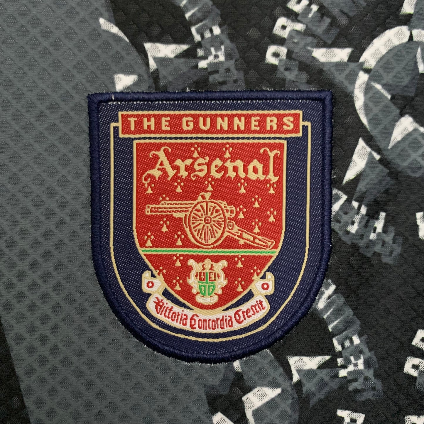 1990s Arsenal Retro Football Shirt | Black Grey Home