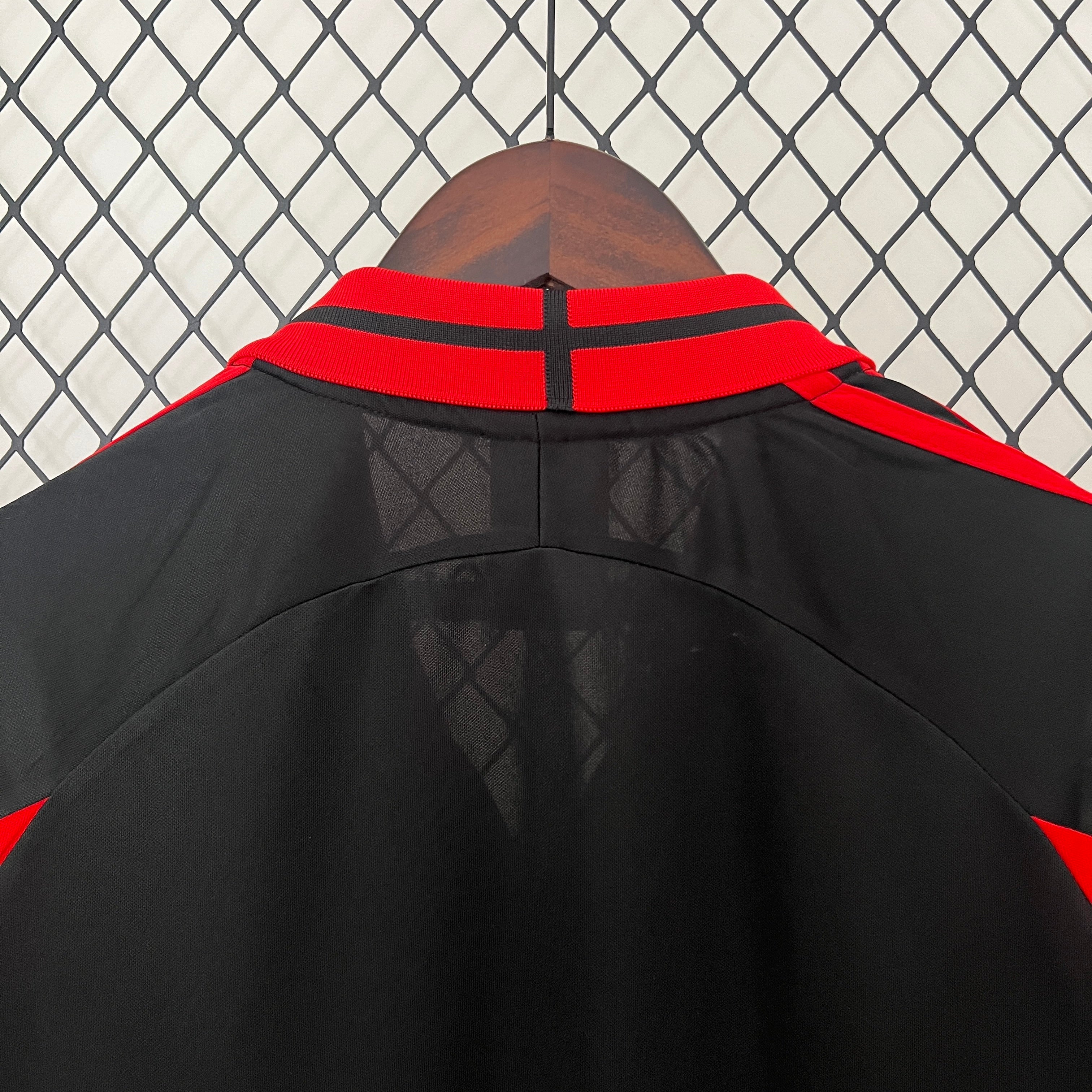 1990s AC Milan Retro Football Shirt | Black Red Home