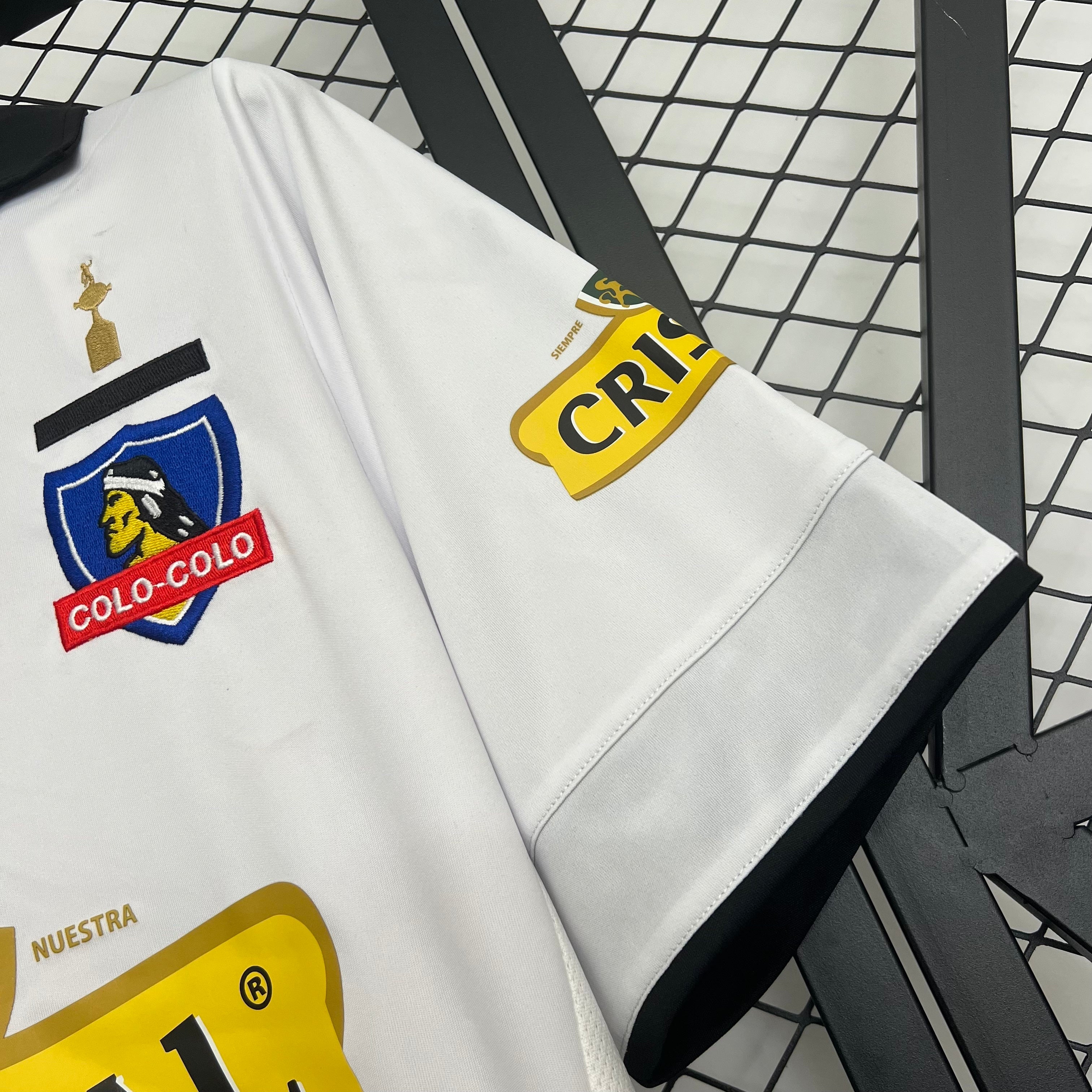 2010s Colo Colo Retro Football Shirt | White Black Home