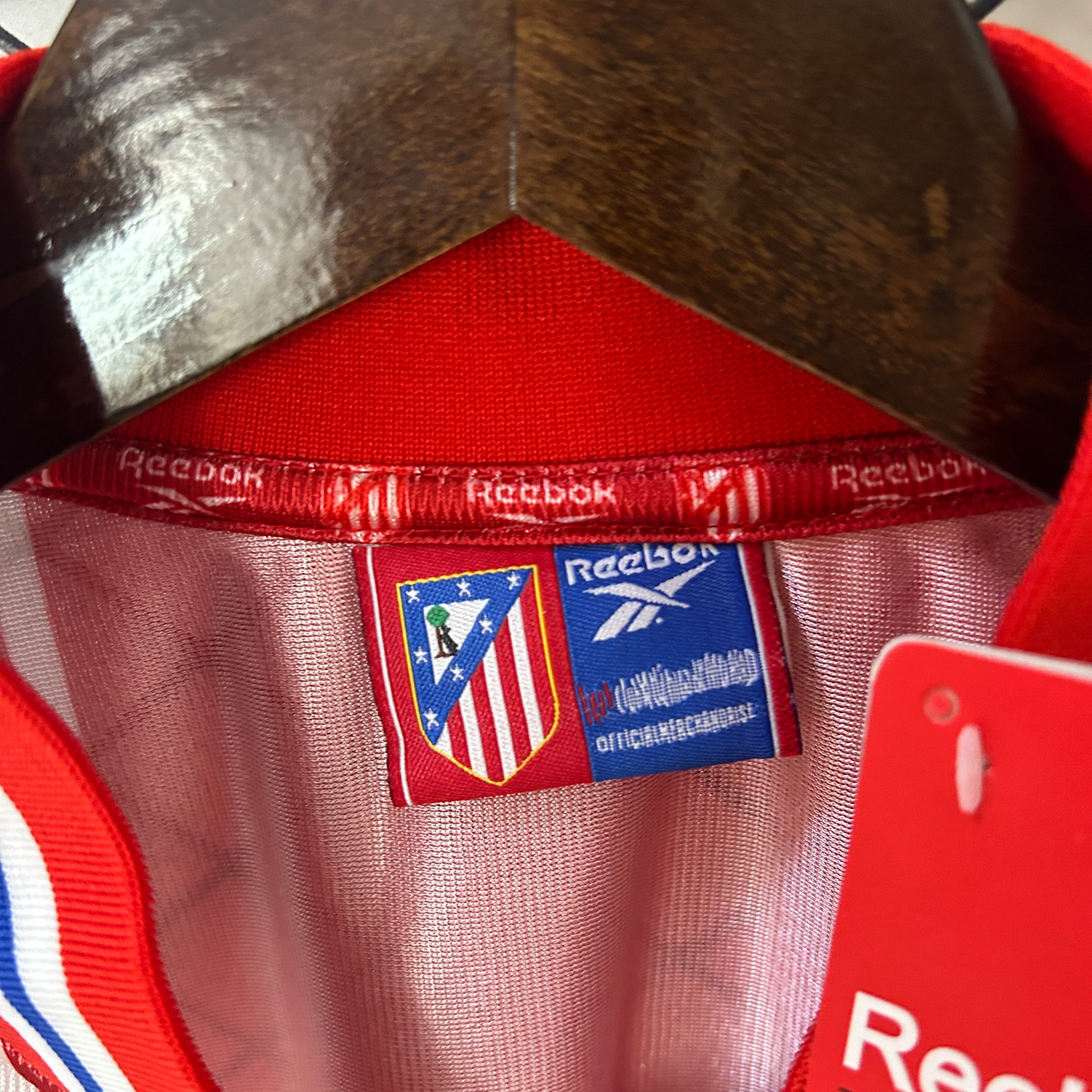 1990s Atletico Madrid Retro Football Shirt | Red White Home