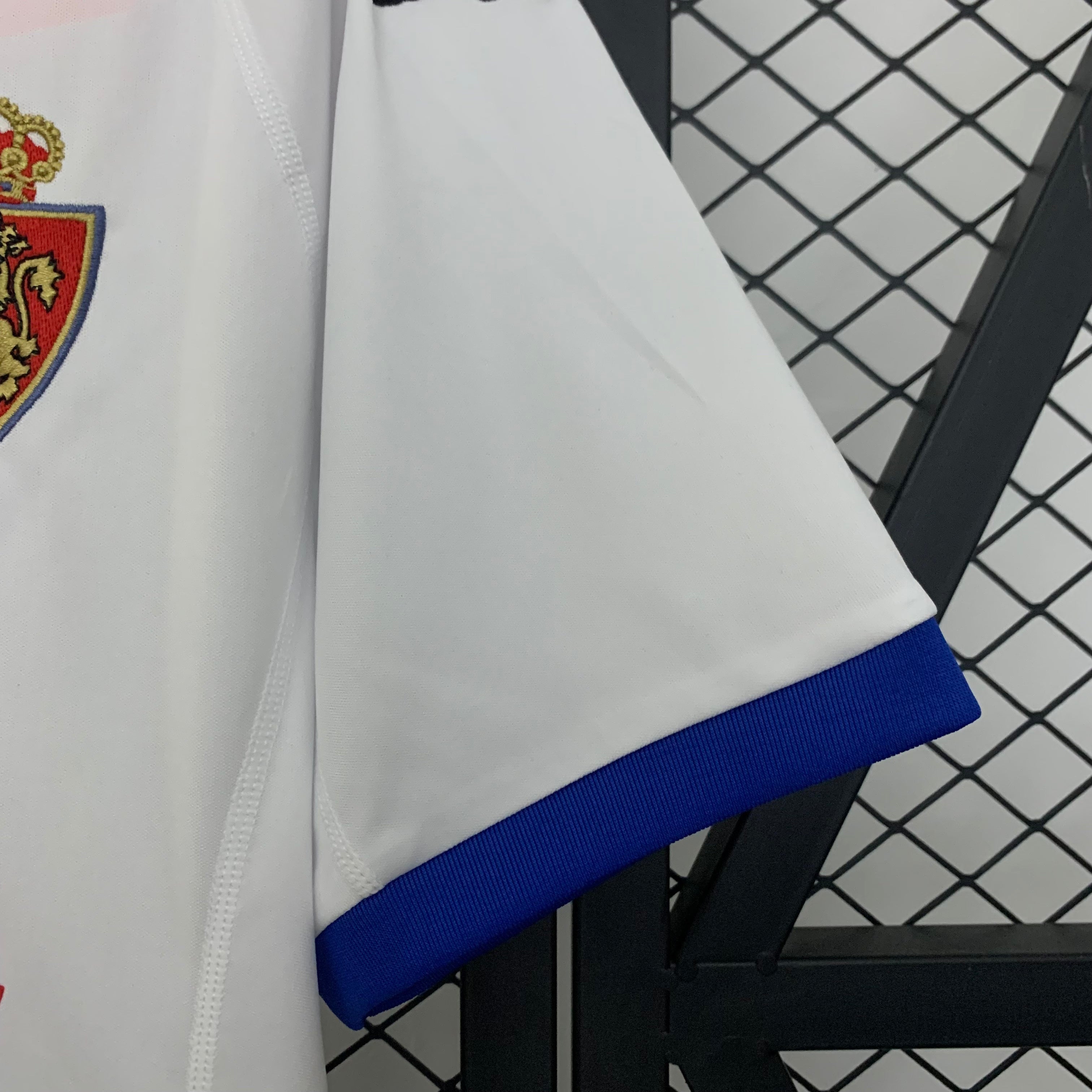 1990s Real Zaragoza Retro Football Shirt | White Blue Home