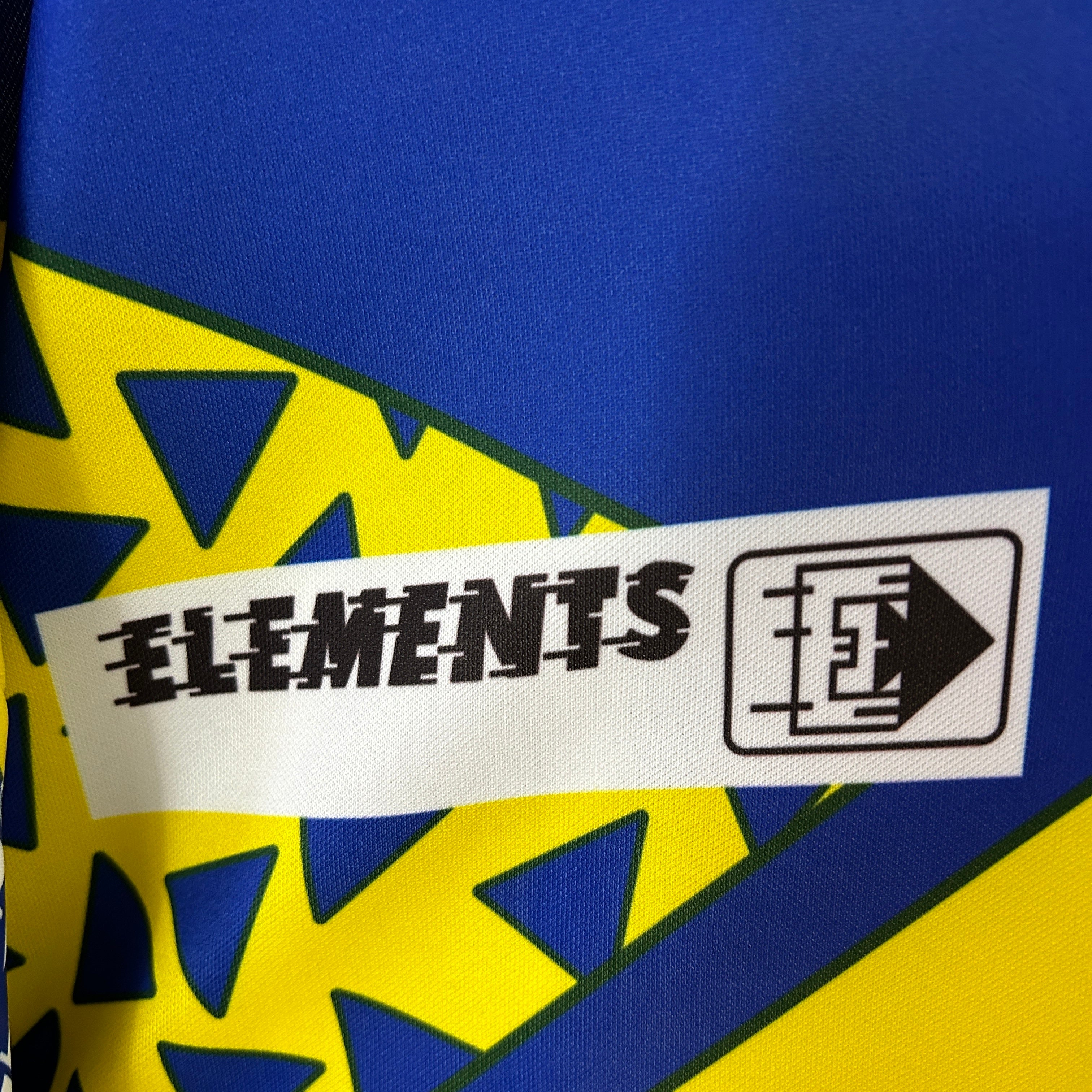 1990s Cadiz Retro Football Shirt | Yellow Blue Home