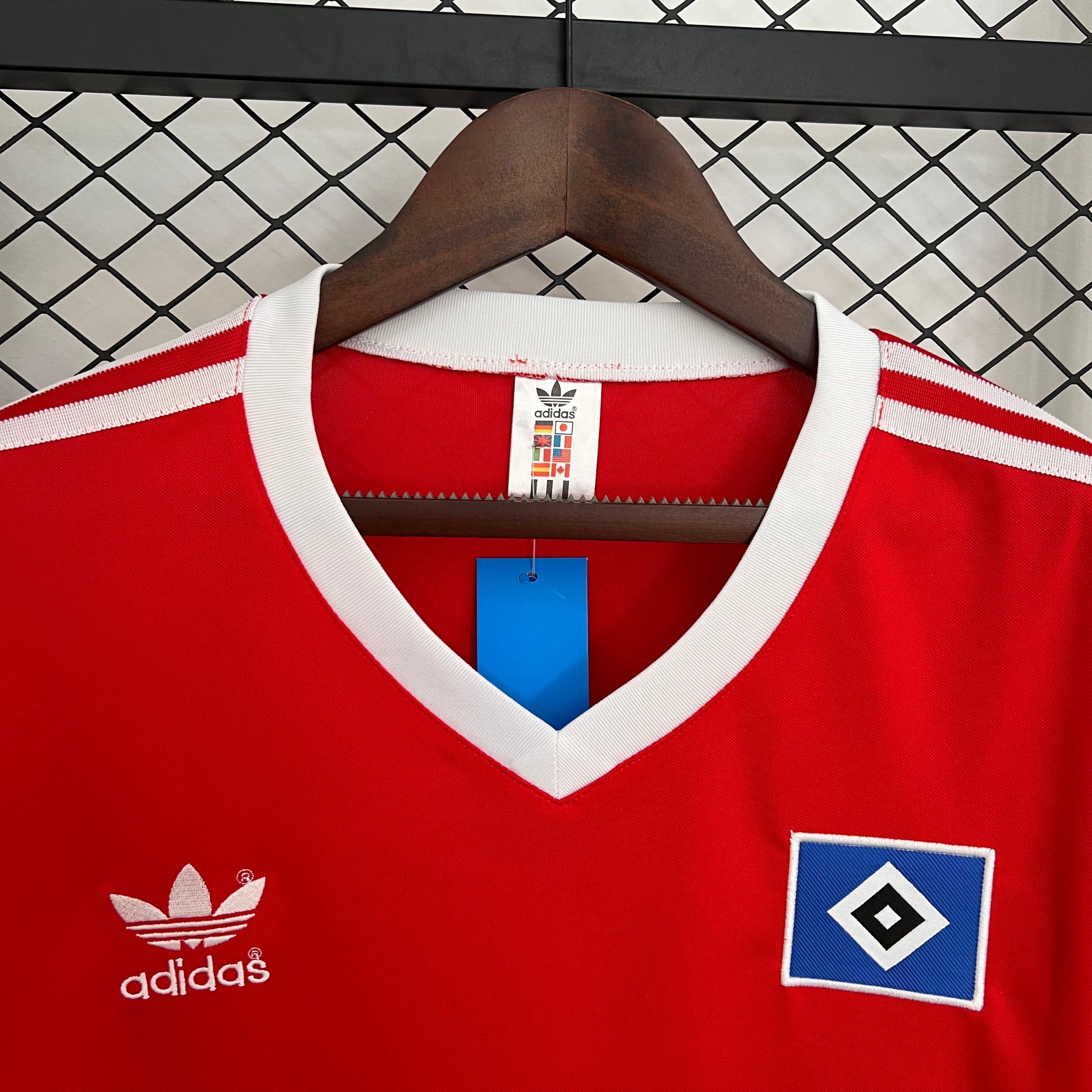 1990s Hamburger SV Retro Football Shirt | Red White Home