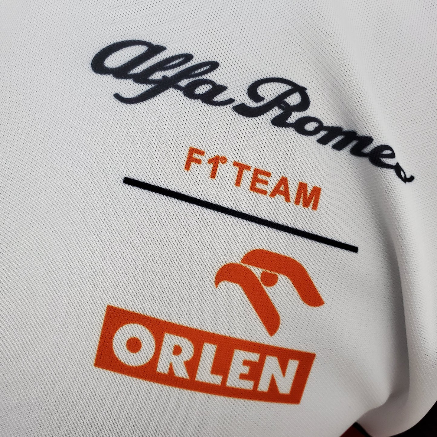 Alfa Romeo F1 2024 Player Fit T-Shirt – Orlen | Black White