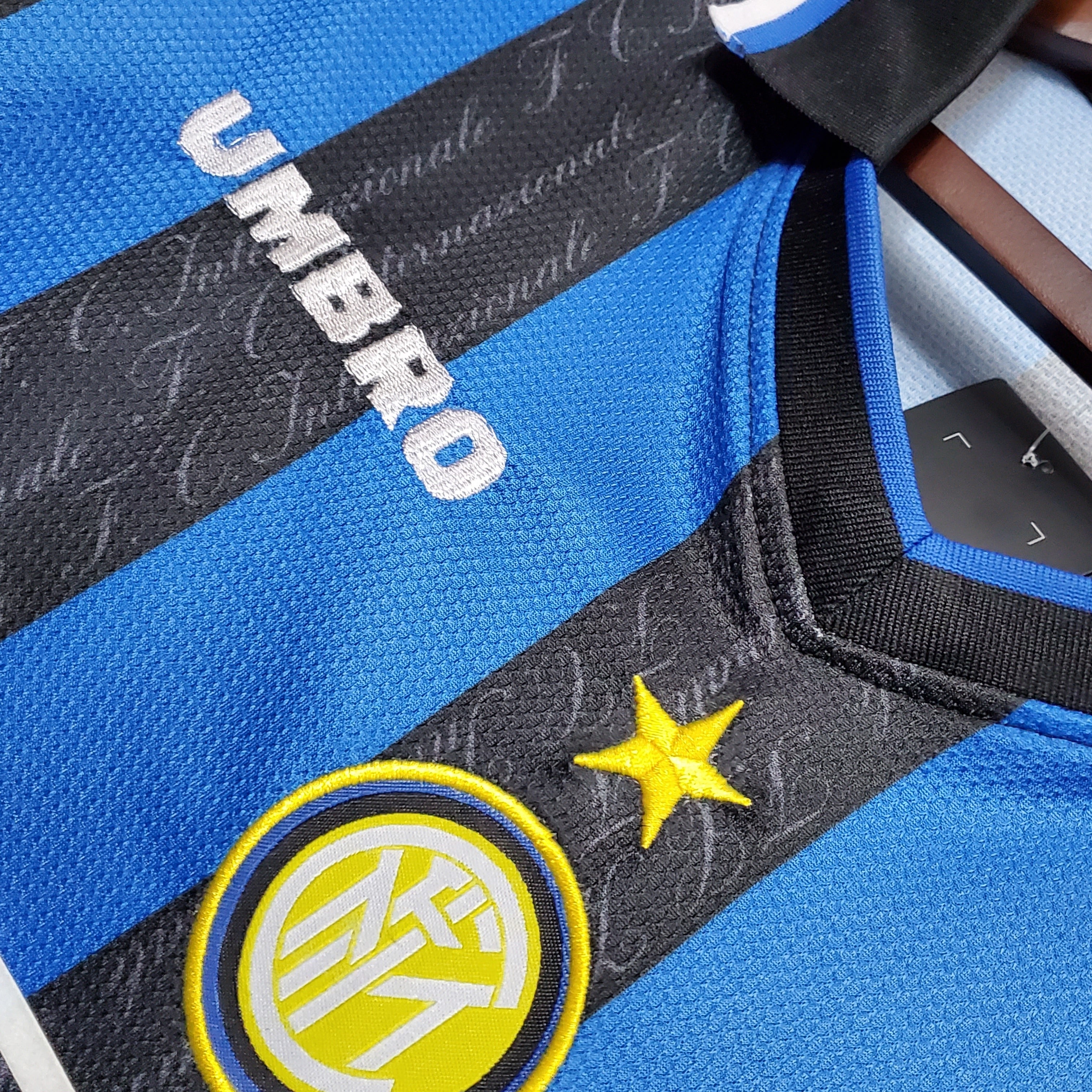 1990s Inter Milan Retro Football Shirt | Blue Black Home