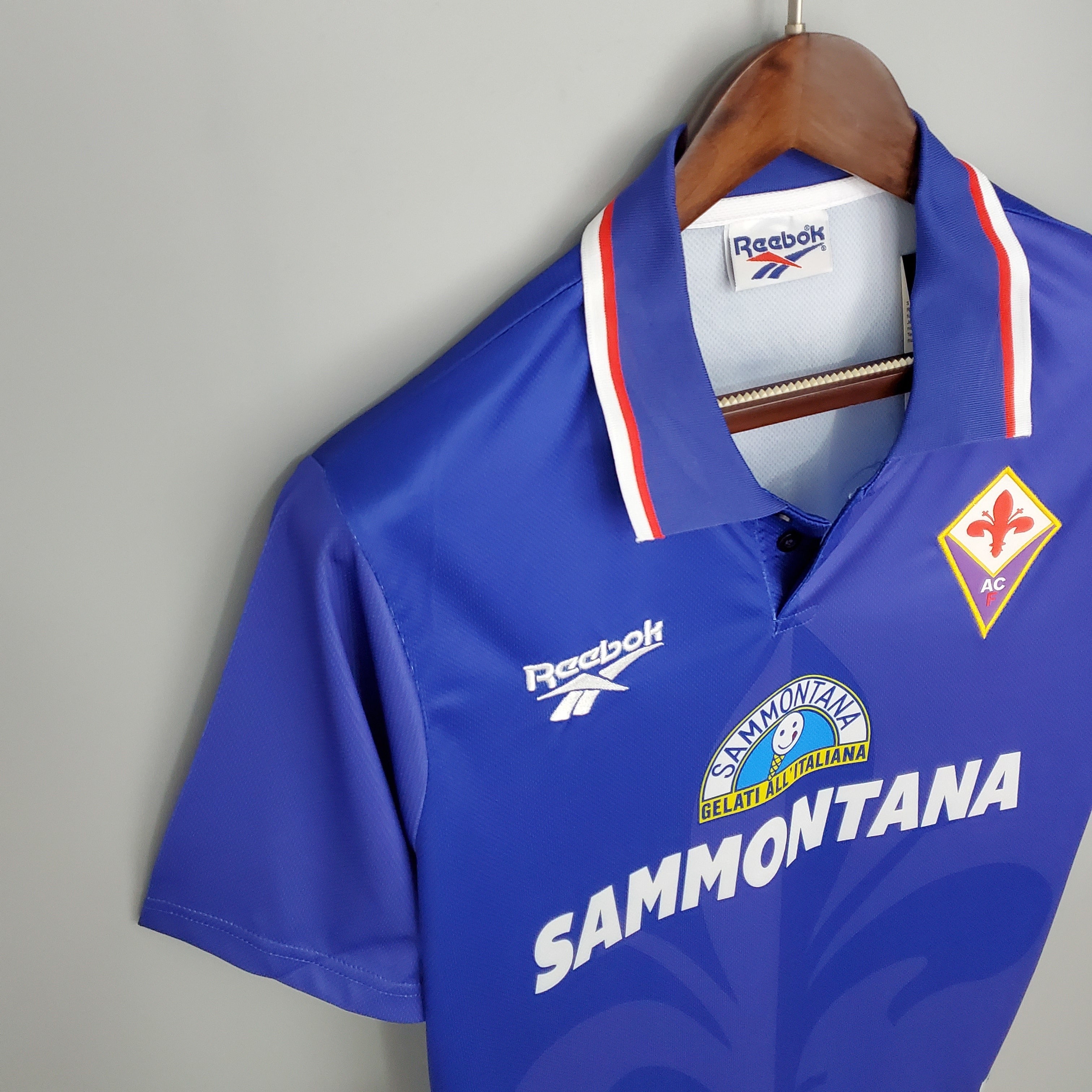 1990s Fiorentina Retro Football Shirt | Blue White Home