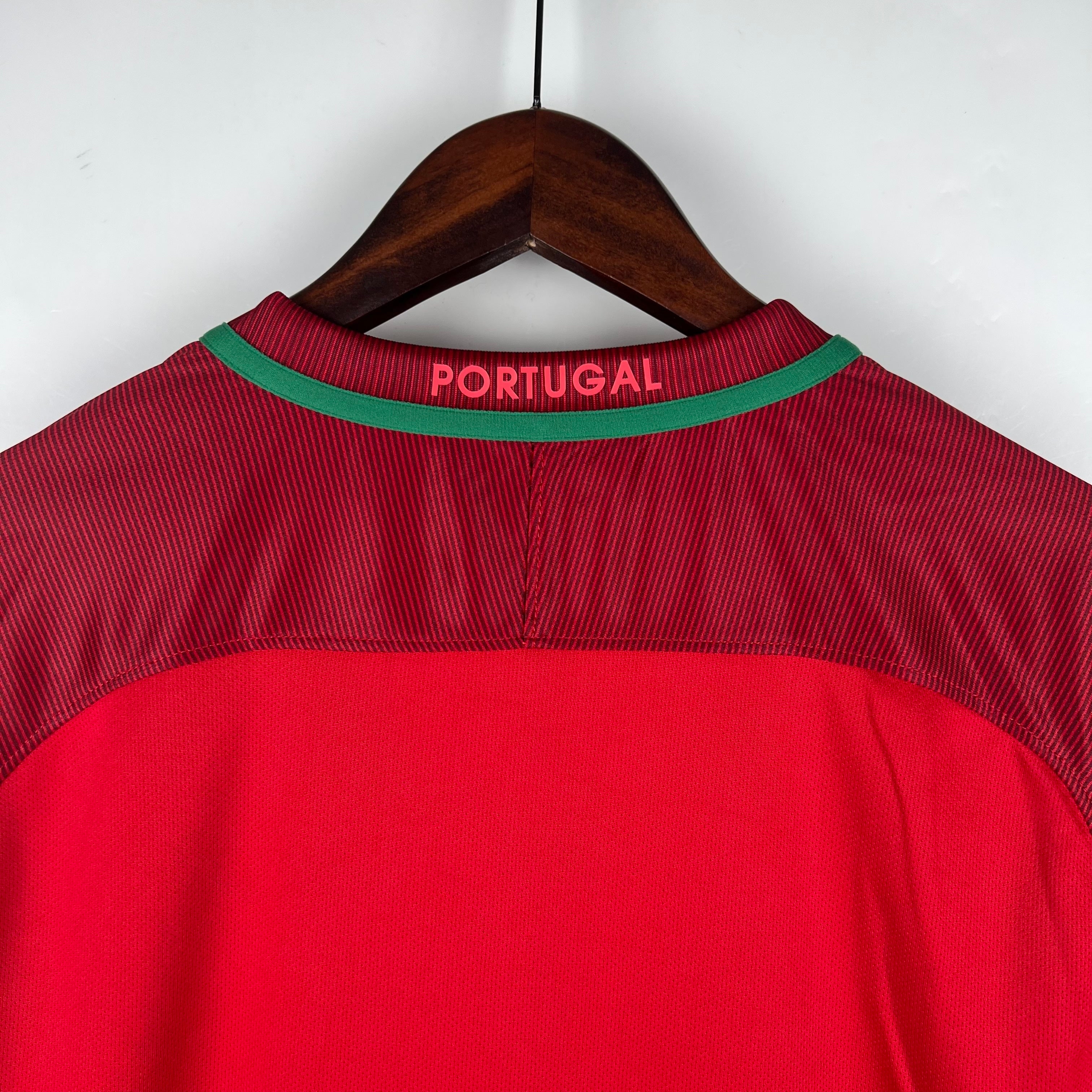 2010s Portugal Retro Football Shirt | Red Burgundy Home