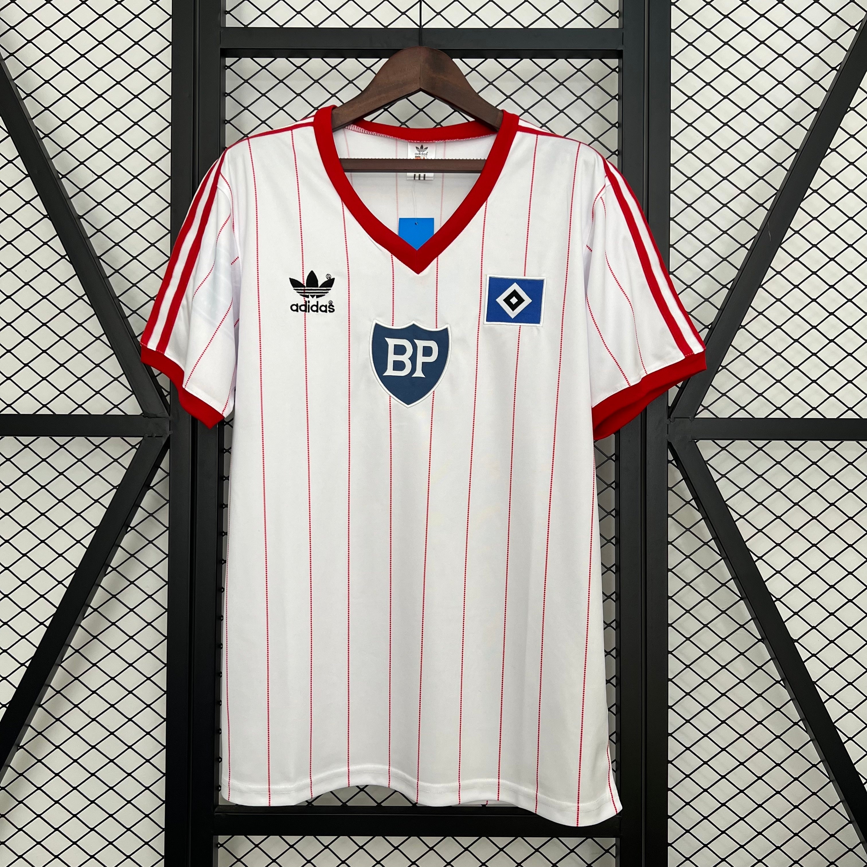1980s Hamburger SV Retro Football Shirt | White Red Home