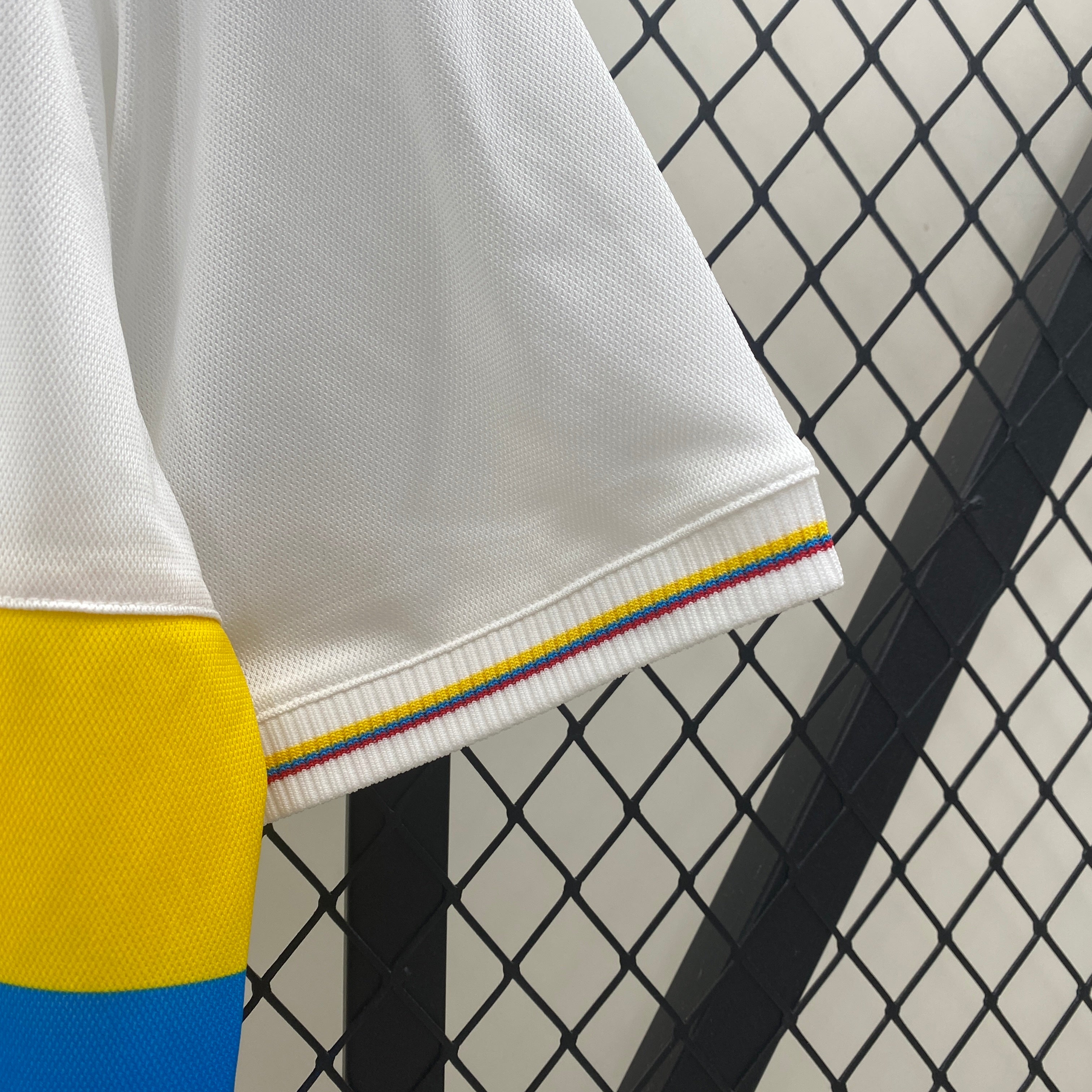 1980s Colombia Retro Football Shirt | Yellow Blue Home