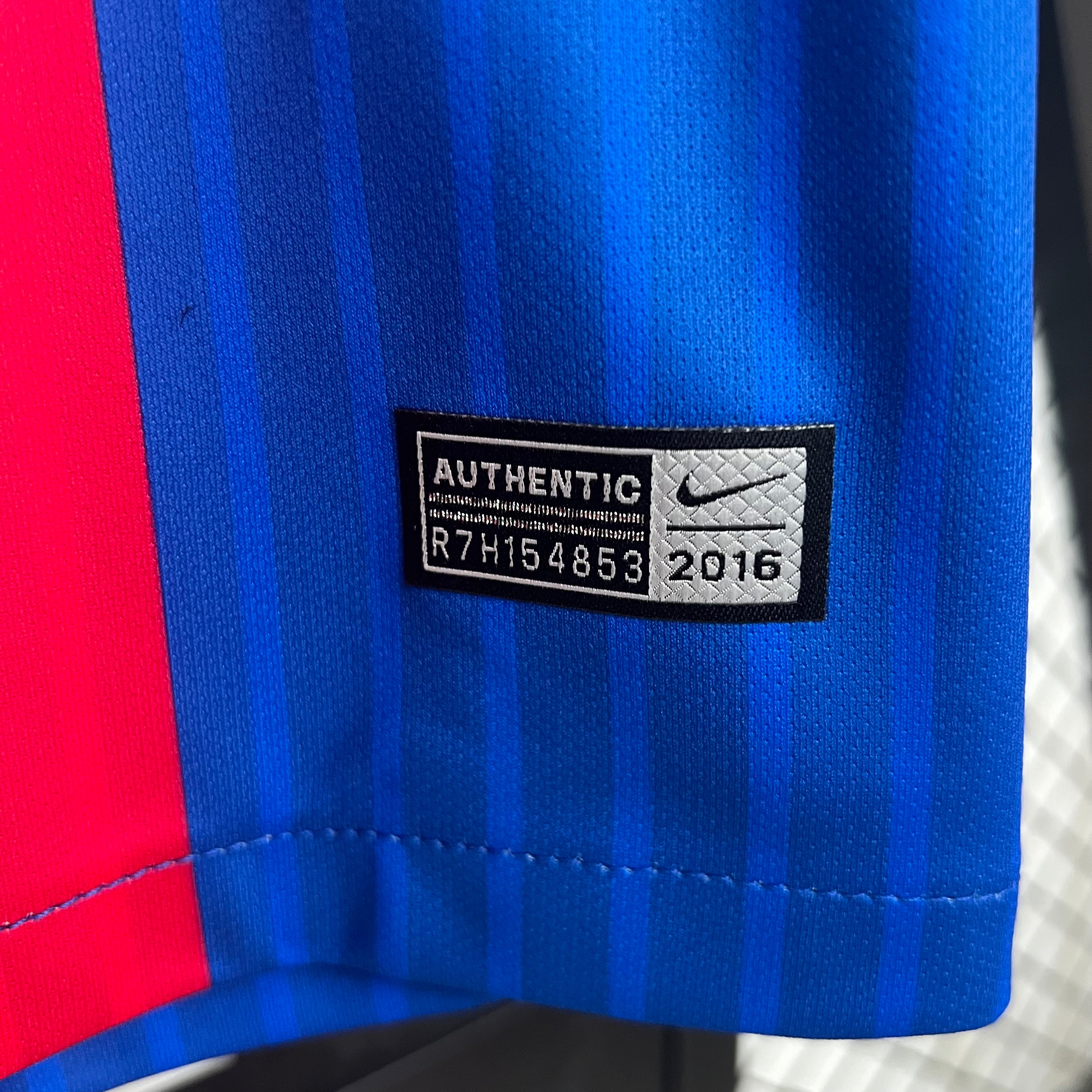 2010s Barcelona Retro Football Shirt | Blue Red Home