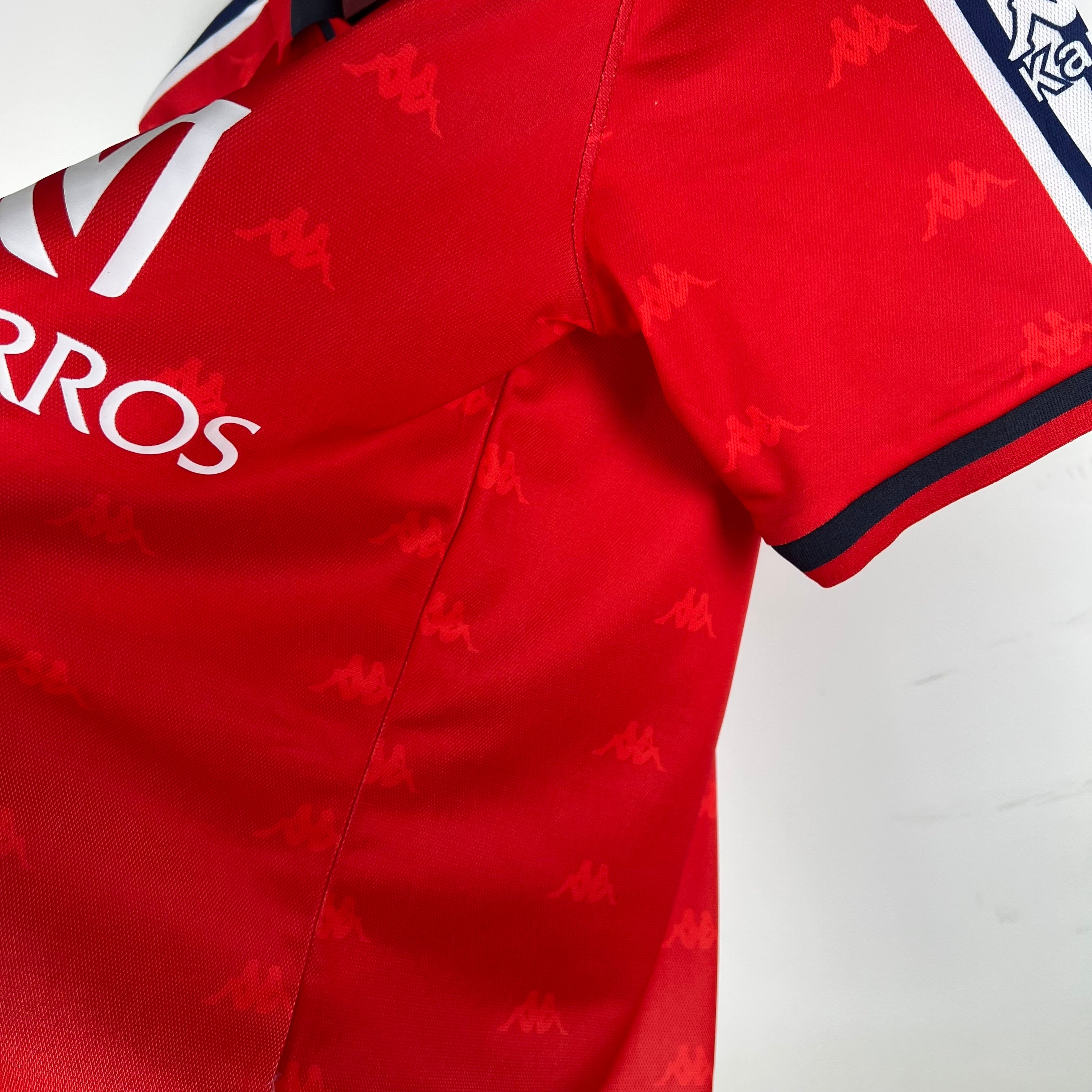 1990s Osasuna Retro Football Shirt | Red Navy Home