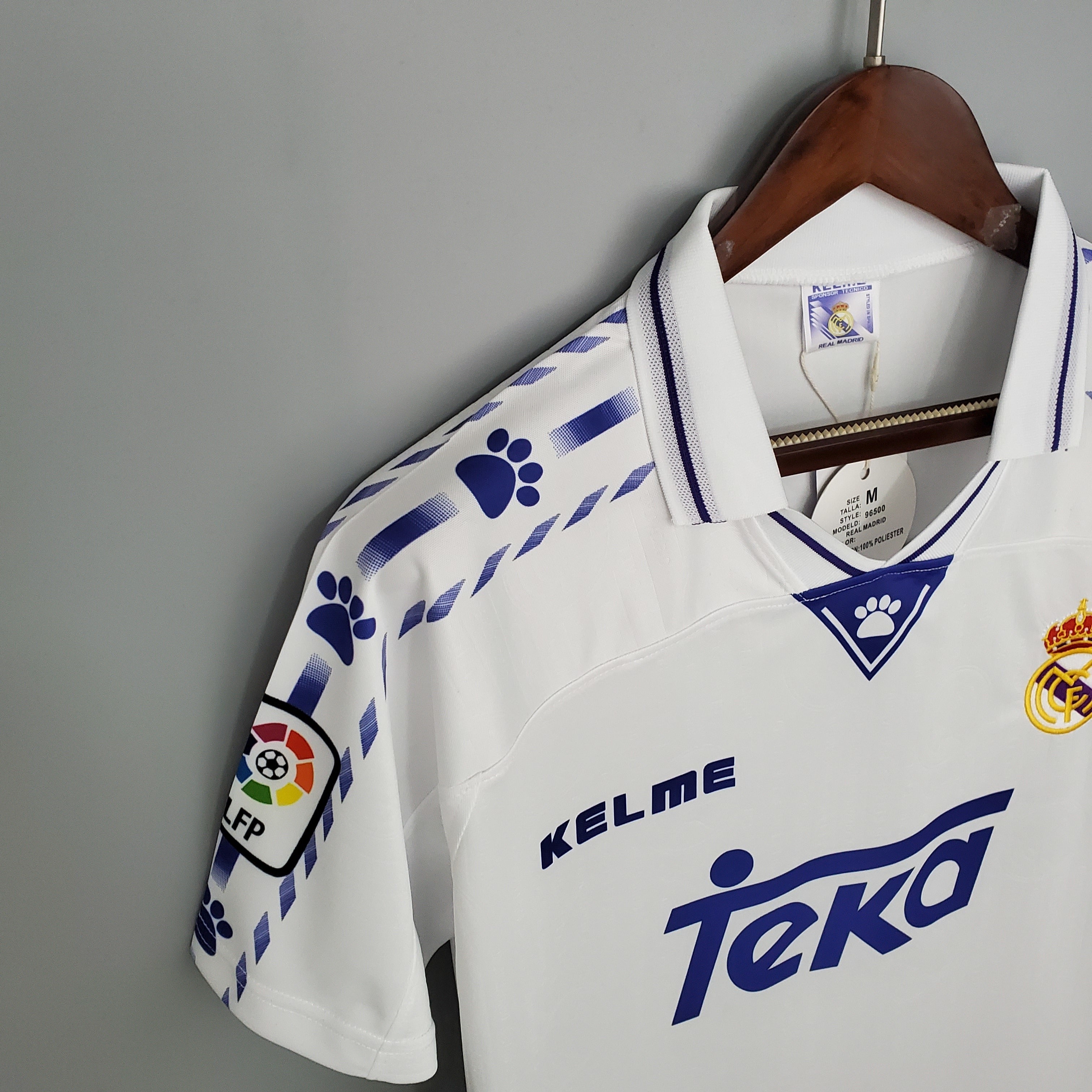 1990s Real Madrid Retro Football Shirt | White Blue Home
