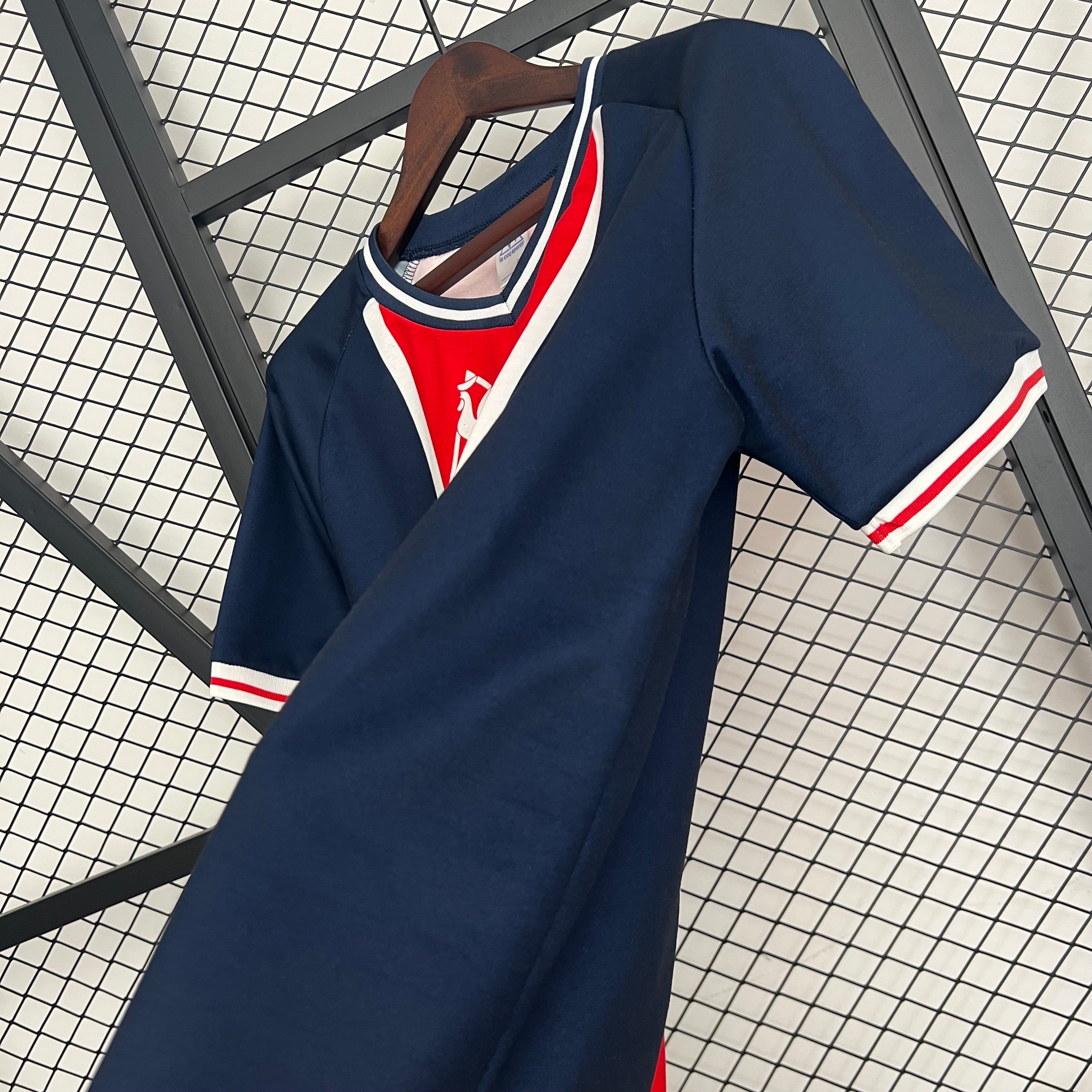 1980s Canada Dry Retro Football Shirt | Navy Red Home